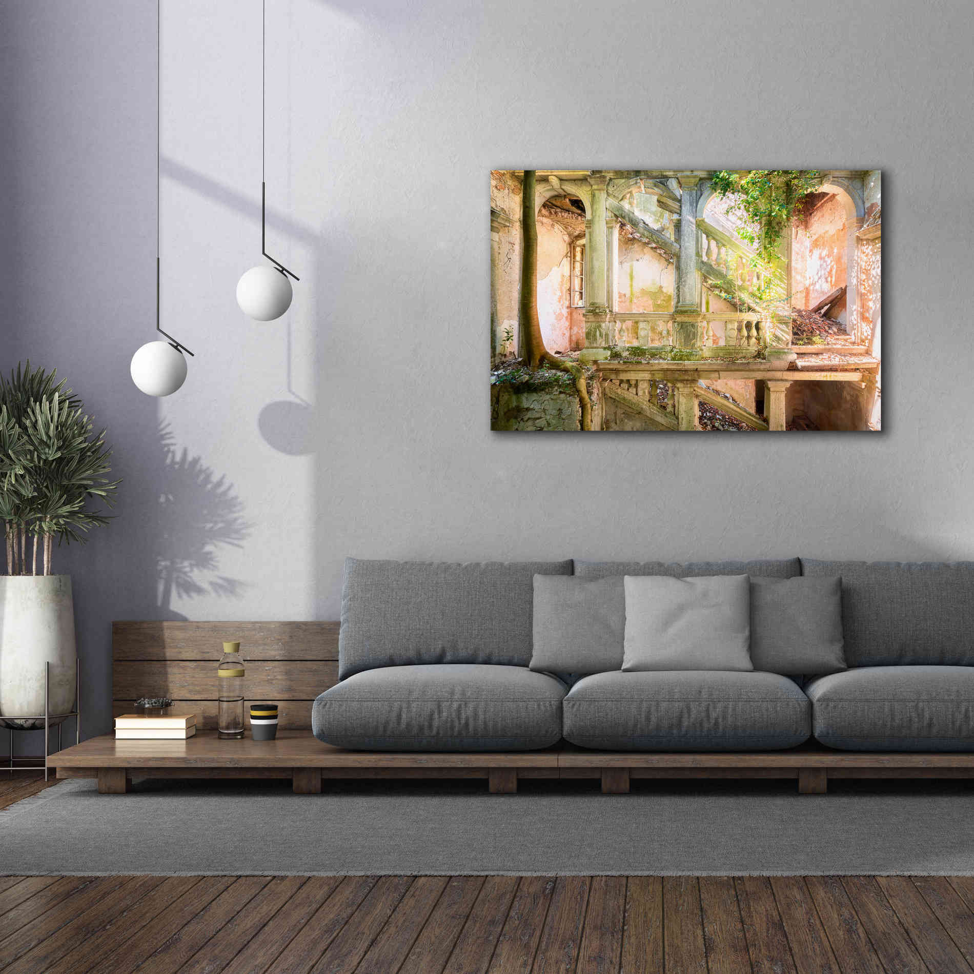 'Poetic Villa Ruin' by Roman Robroek Giclee Canvas Wall Art,60 x 40
