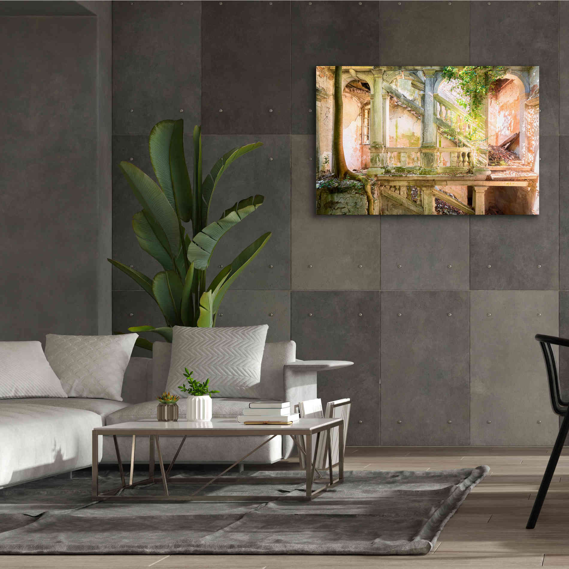 'Poetic Villa Ruin' by Roman Robroek Giclee Canvas Wall Art,60 x 40