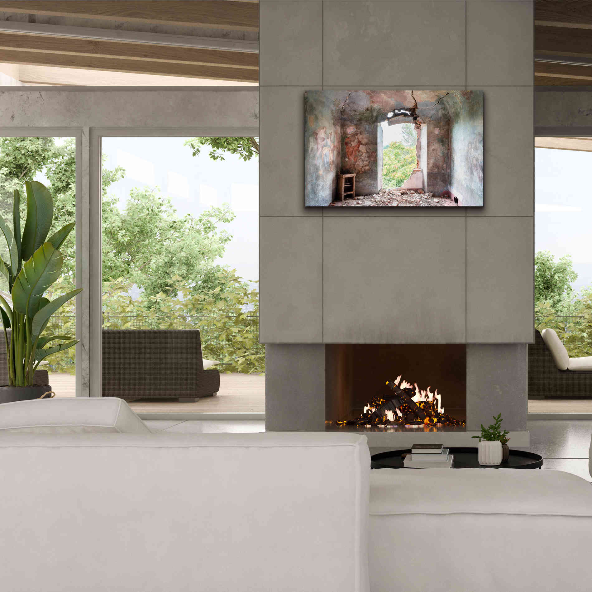 'Crack In The Wall' by Roman Robroek Giclee Canvas Wall Art,40 x 26