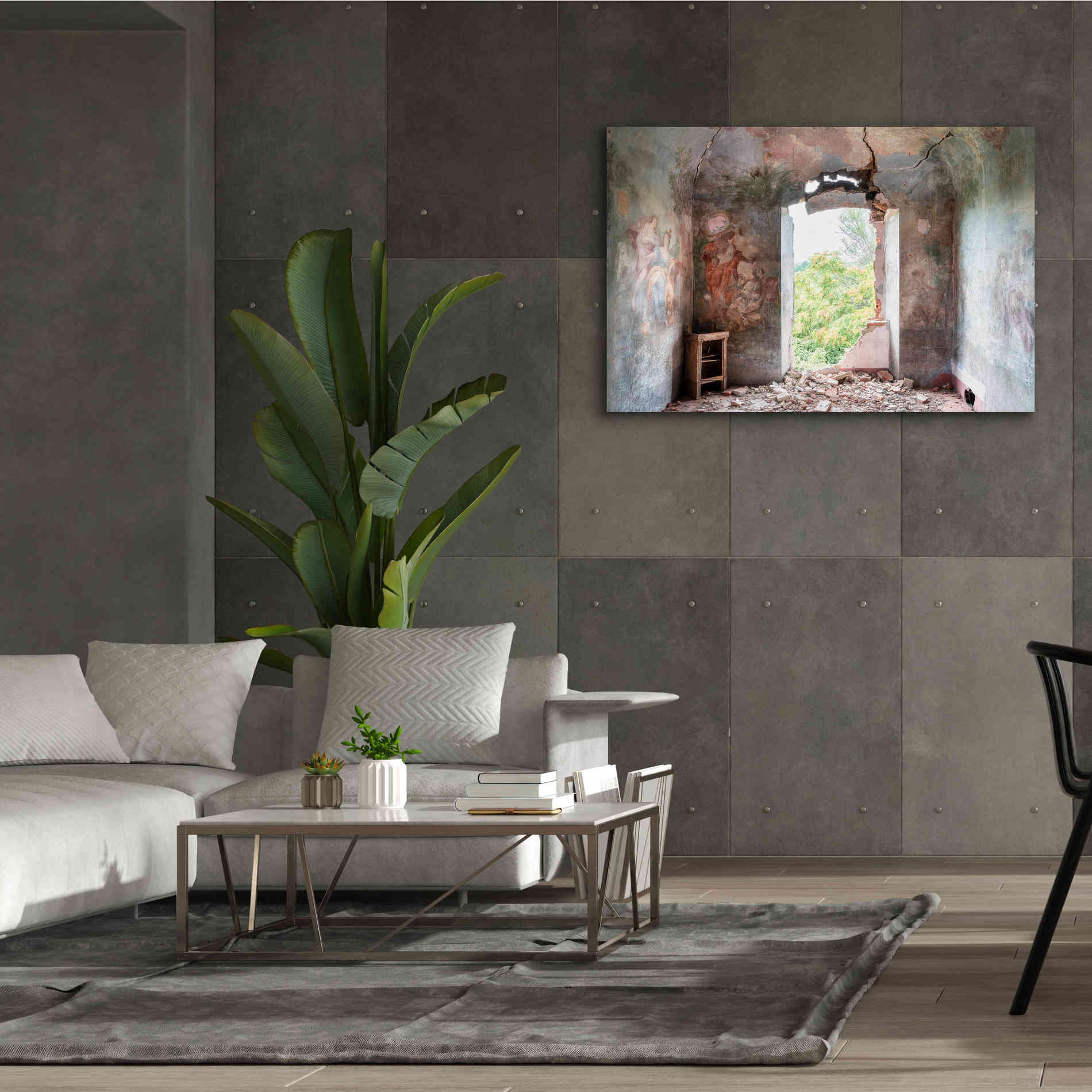 'Crack In The Wall' by Roman Robroek Giclee Canvas Wall Art,60 x 40