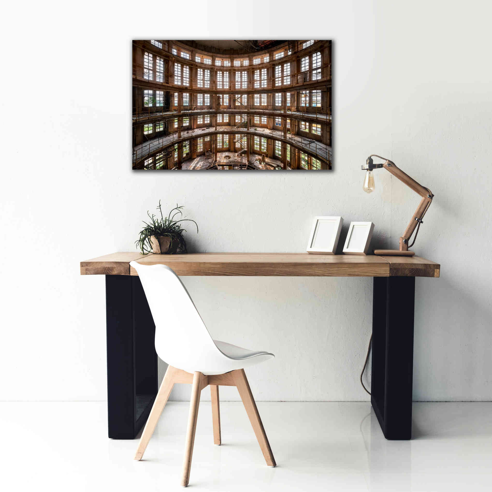 'Industrial Tower' by Roman Robroek Giclee Canvas Wall Art,40 x 26
