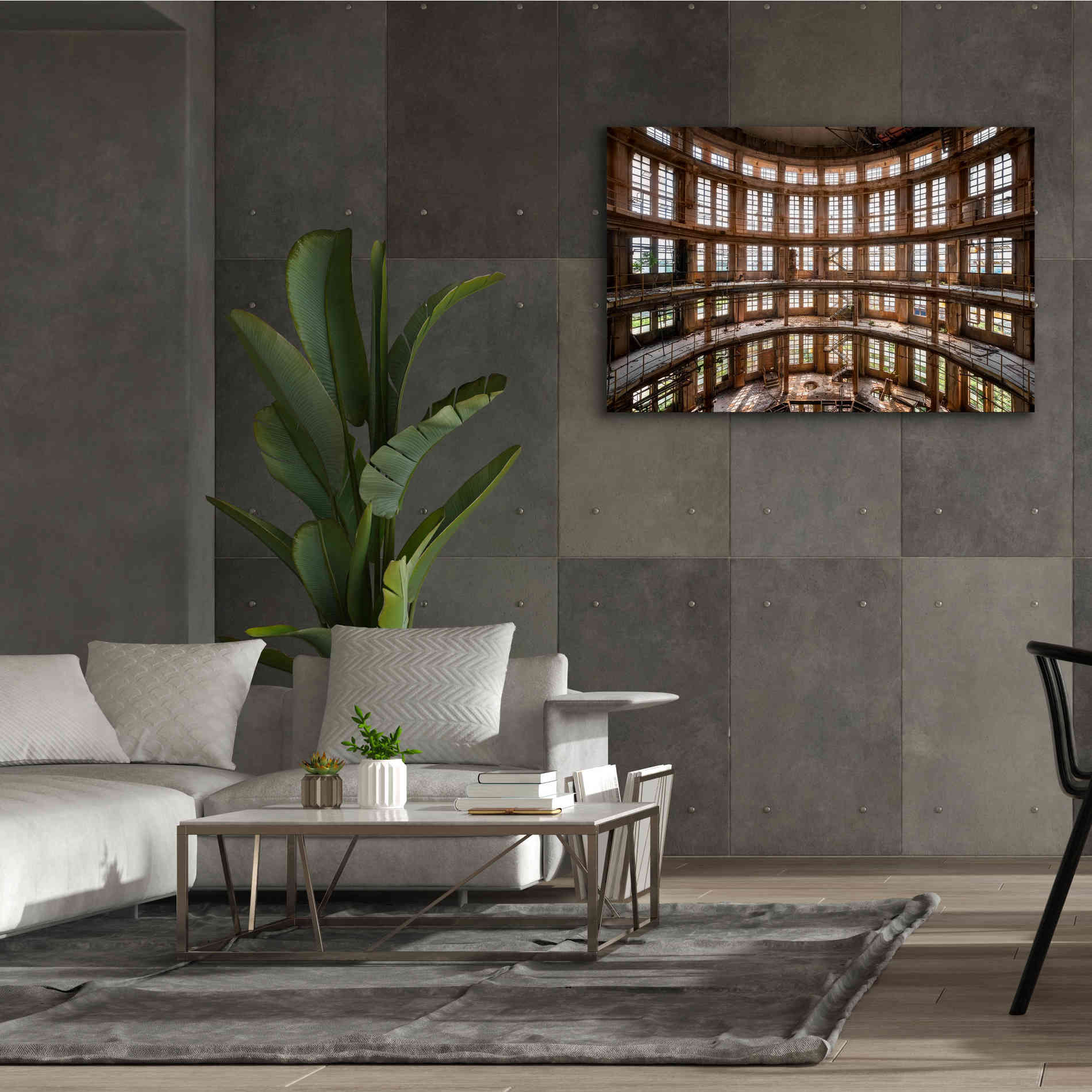 'Industrial Tower' by Roman Robroek Giclee Canvas Wall Art,60 x 40