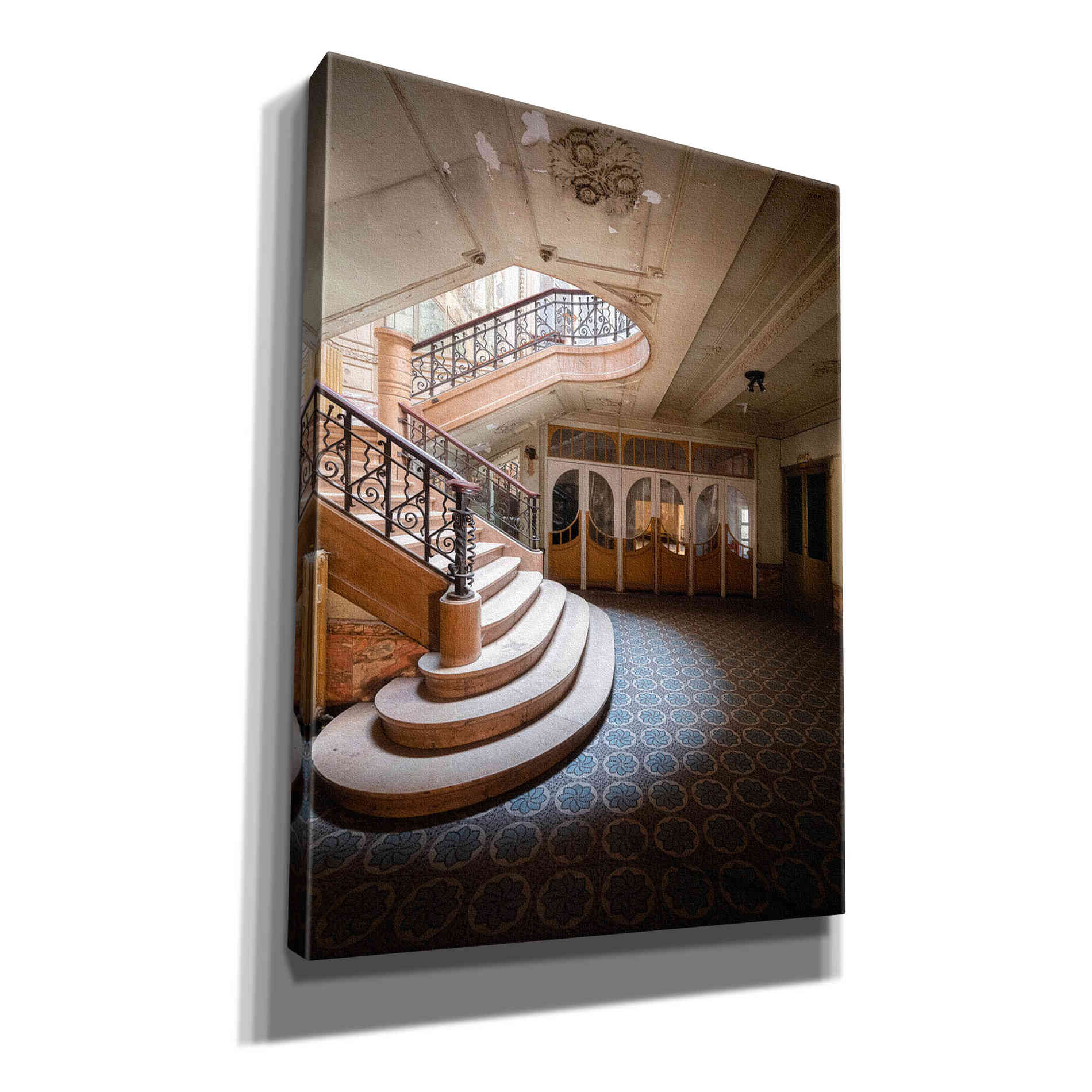 'Stairs From The Side' by Roman Robroek Giclee Canvas Wall Art