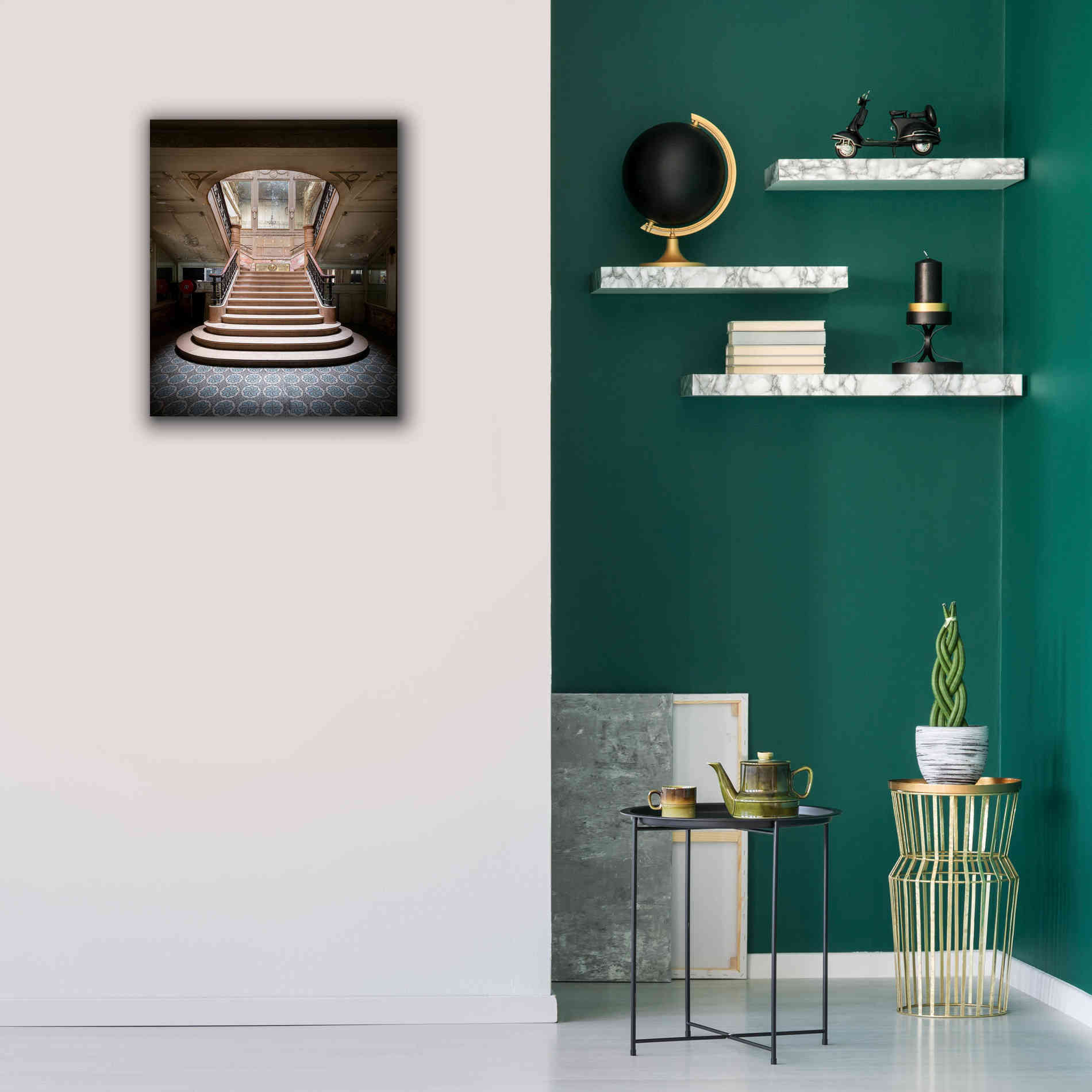 'Light On The Staircase' by Roman Robroek Giclee Canvas Wall Art,20 x 24