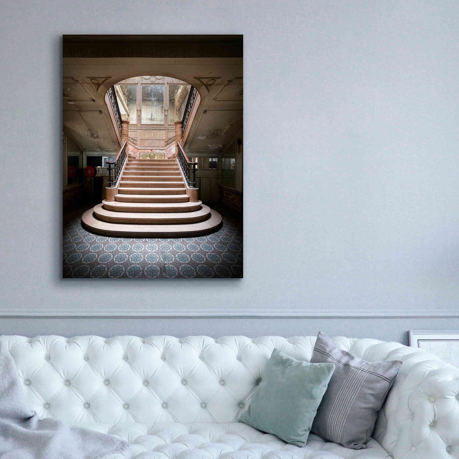 'Light On The Staircase' by Roman Robroek Giclee Canvas Wall Art,40 x 54