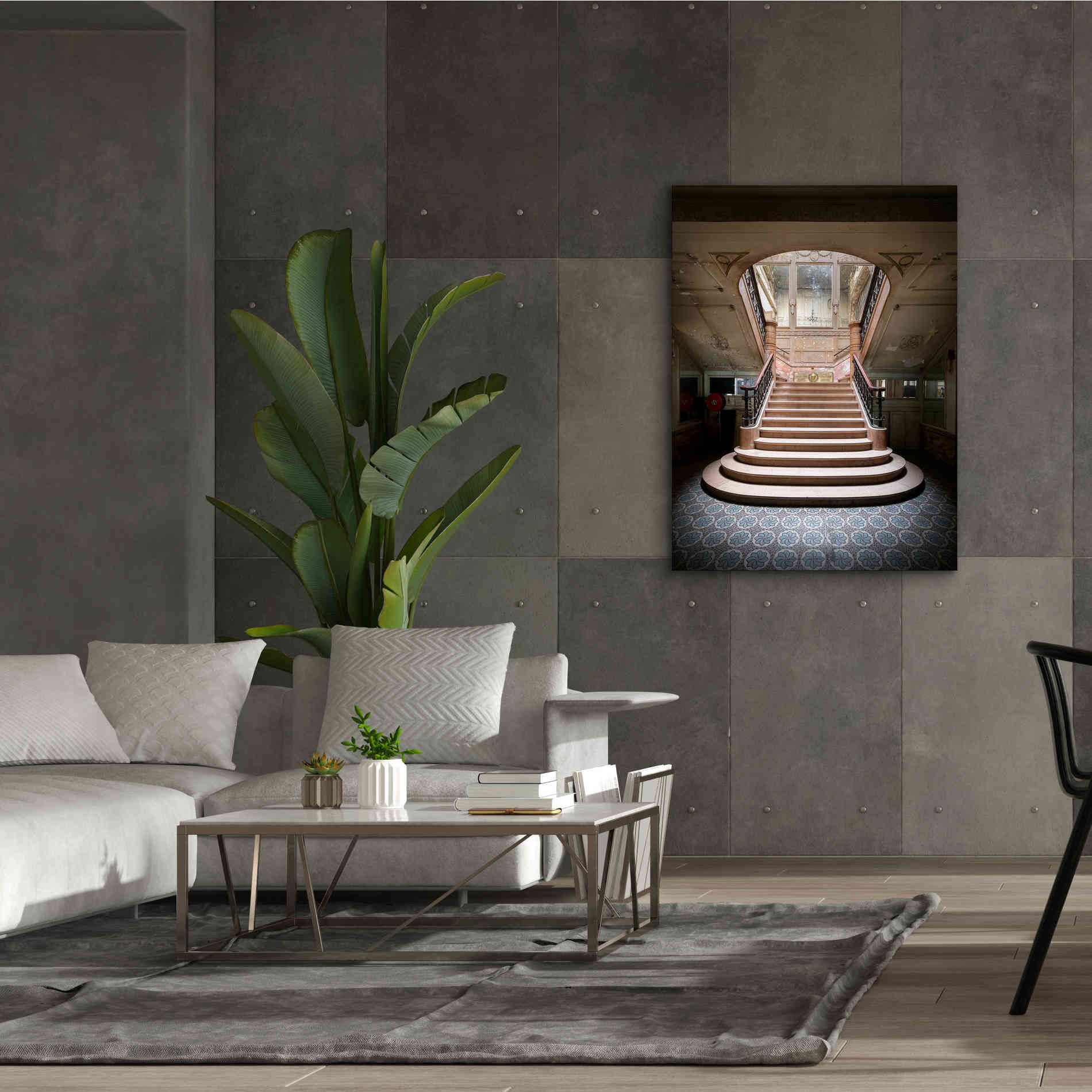 'Light On The Staircase' by Roman Robroek Giclee Canvas Wall Art,40 x 54