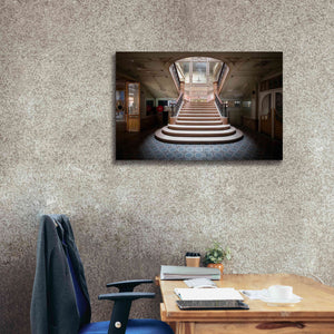 'Elegant Stairs Dark' by Roman Robroek Giclee Canvas Wall Art,40 x 26