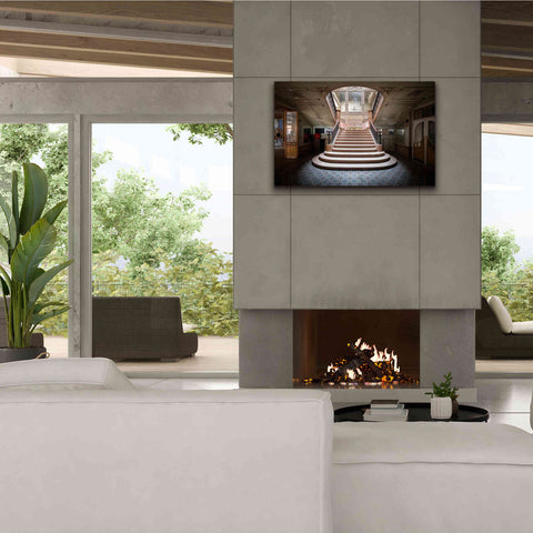 Image of 'Elegant Stairs Dark' by Roman Robroek Giclee Canvas Wall Art,40 x 26