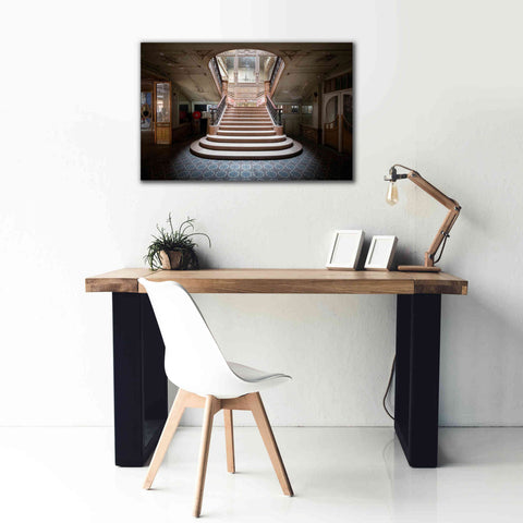 Image of 'Elegant Stairs Dark' by Roman Robroek Giclee Canvas Wall Art,40 x 26