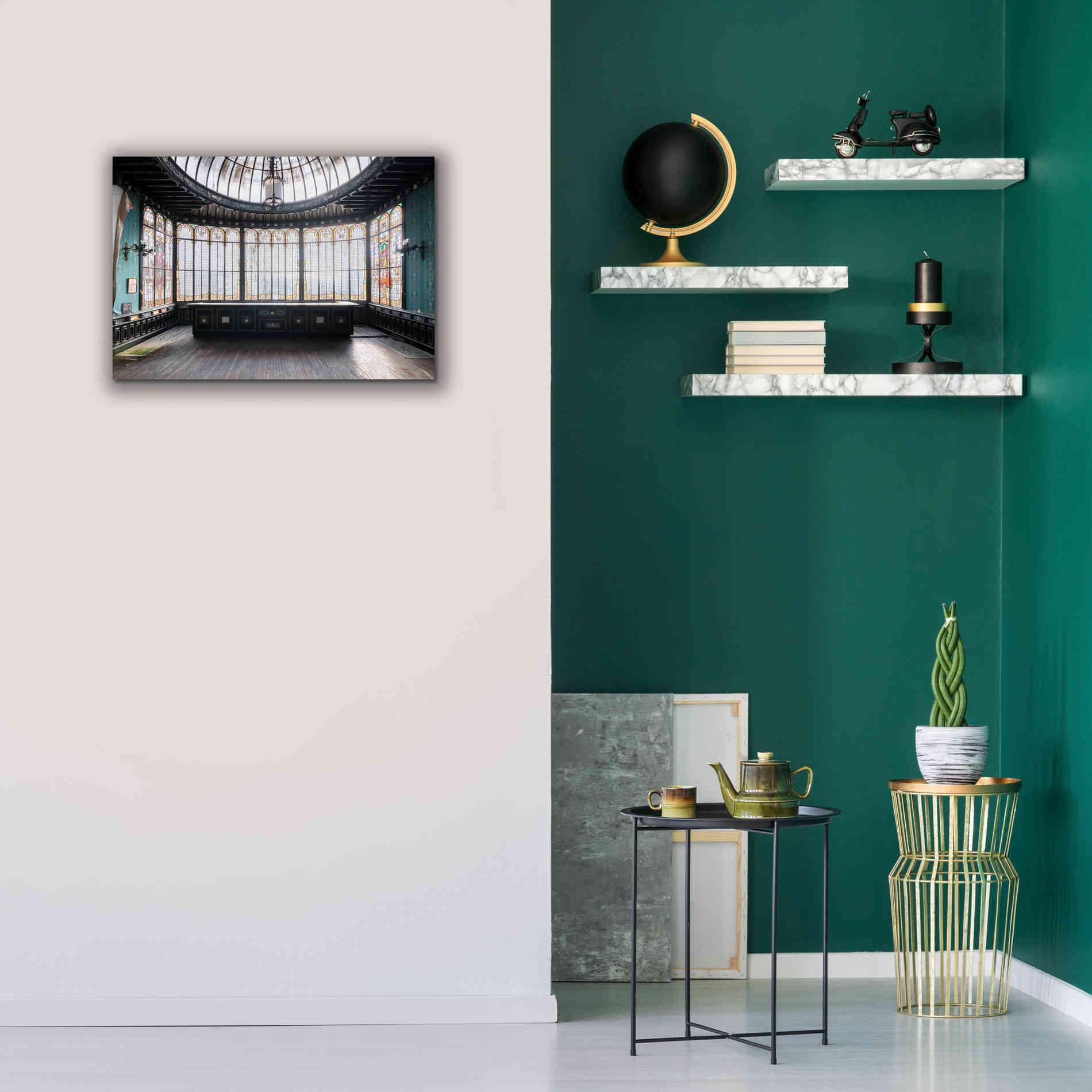 'Winter Garden Square' by Roman Robroek Giclee Canvas Wall Art,26 x 18