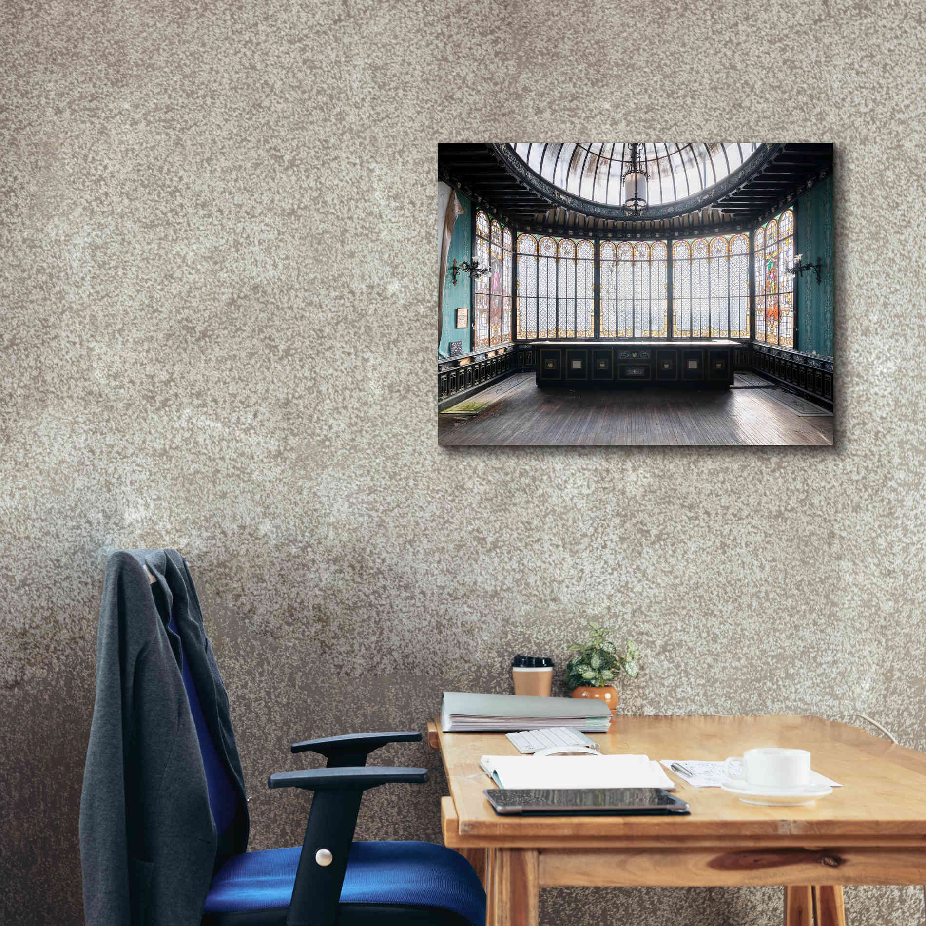 'Winter Garden Square' by Roman Robroek Giclee Canvas Wall Art,34 x 26