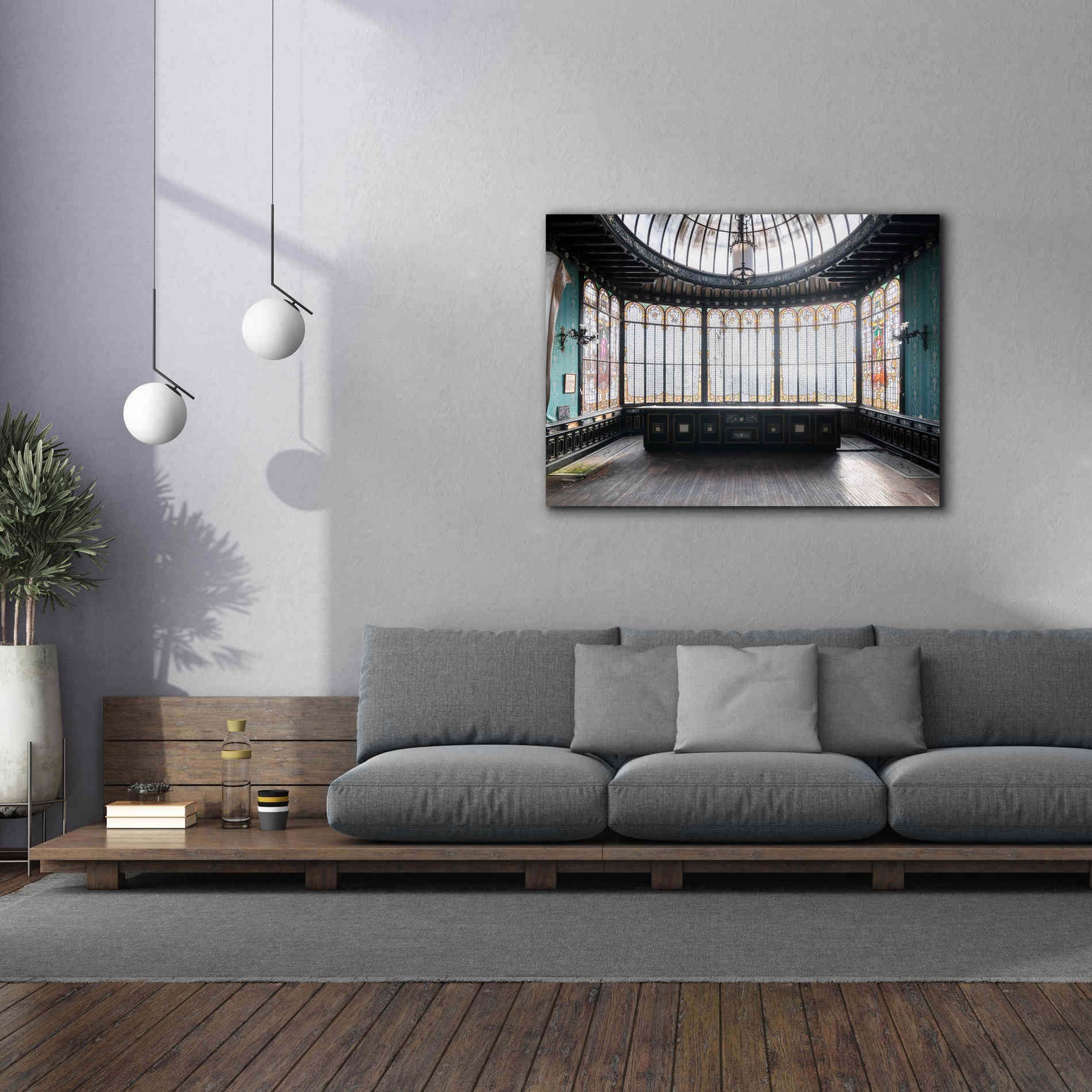 'Winter Garden Square' by Roman Robroek Giclee Canvas Wall Art,54 x 40