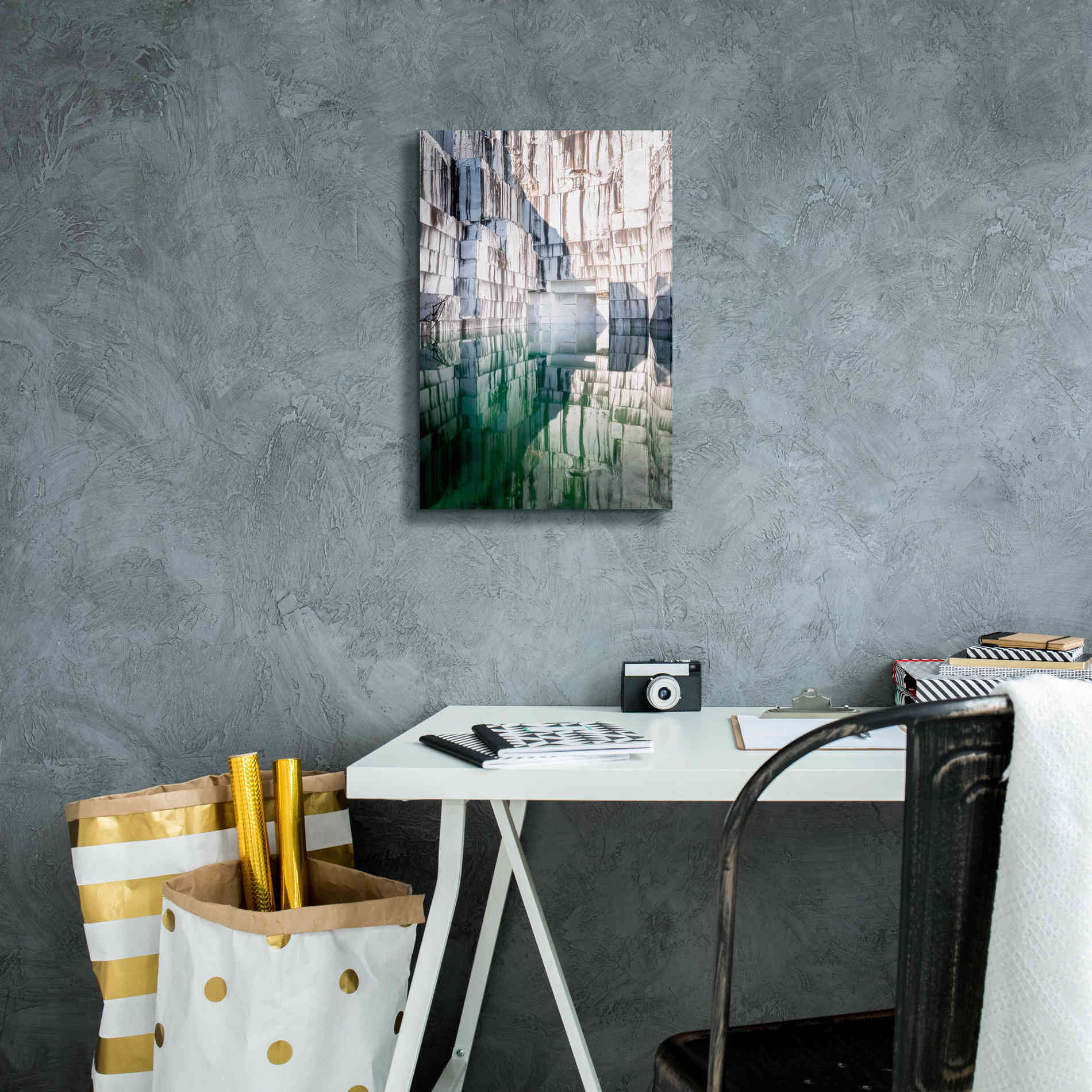 'Marble Quarry' by Roman Robroek Giclee Canvas Wall Art,12 x 18