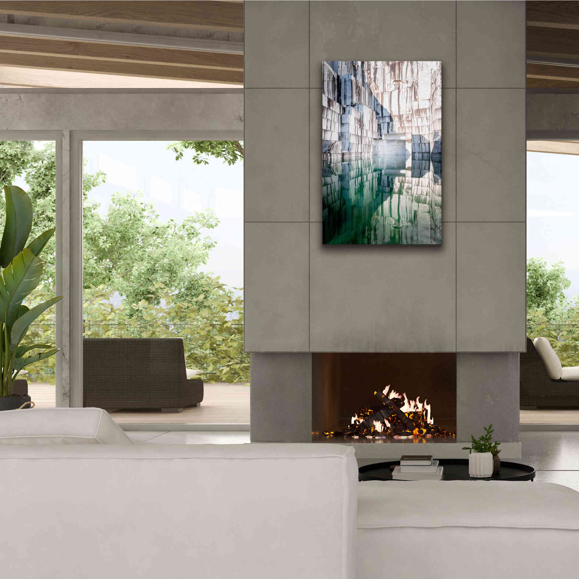 'Marble Quarry' by Roman Robroek Giclee Canvas Wall Art,26 x 40