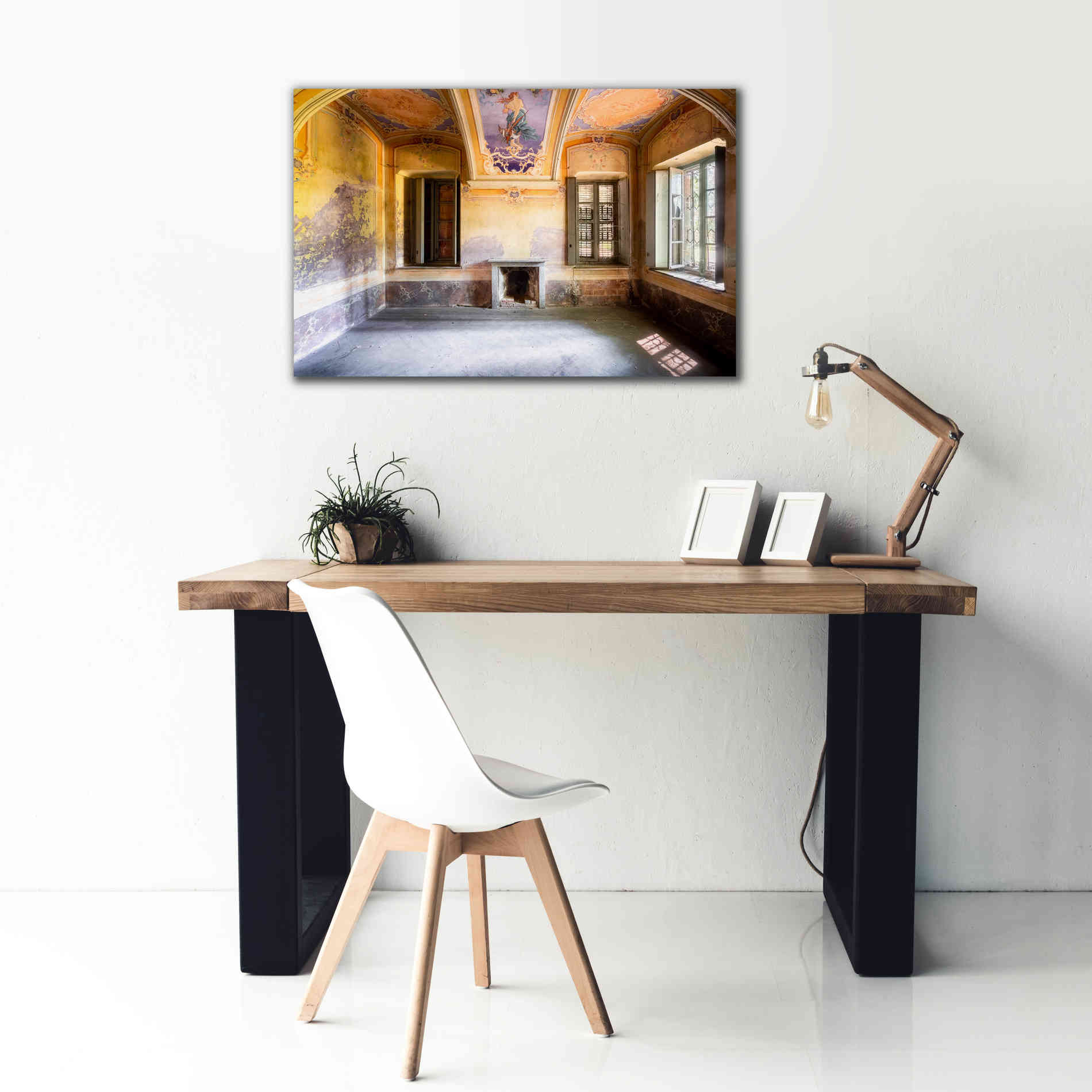 'Colored Farm' by Roman Robroek Giclee Canvas Wall Art,40 x 26