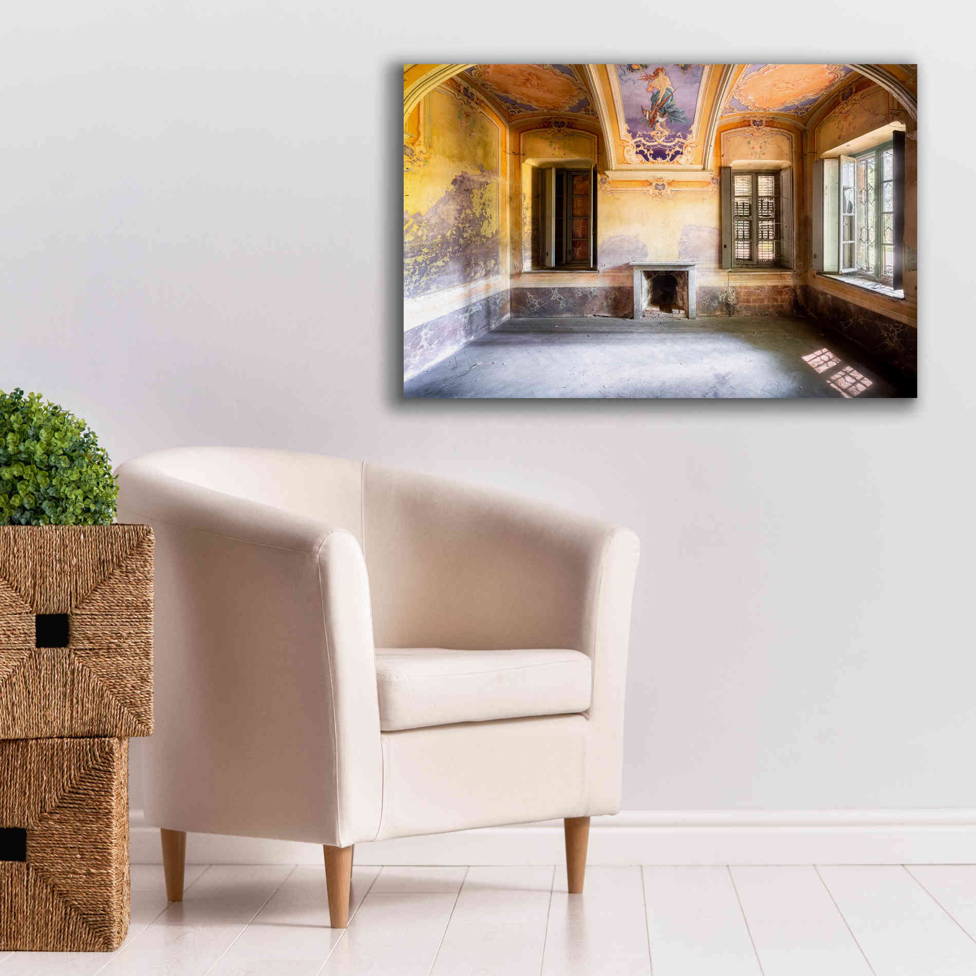 'Colored Farm' by Roman Robroek Giclee Canvas Wall Art,40 x 26