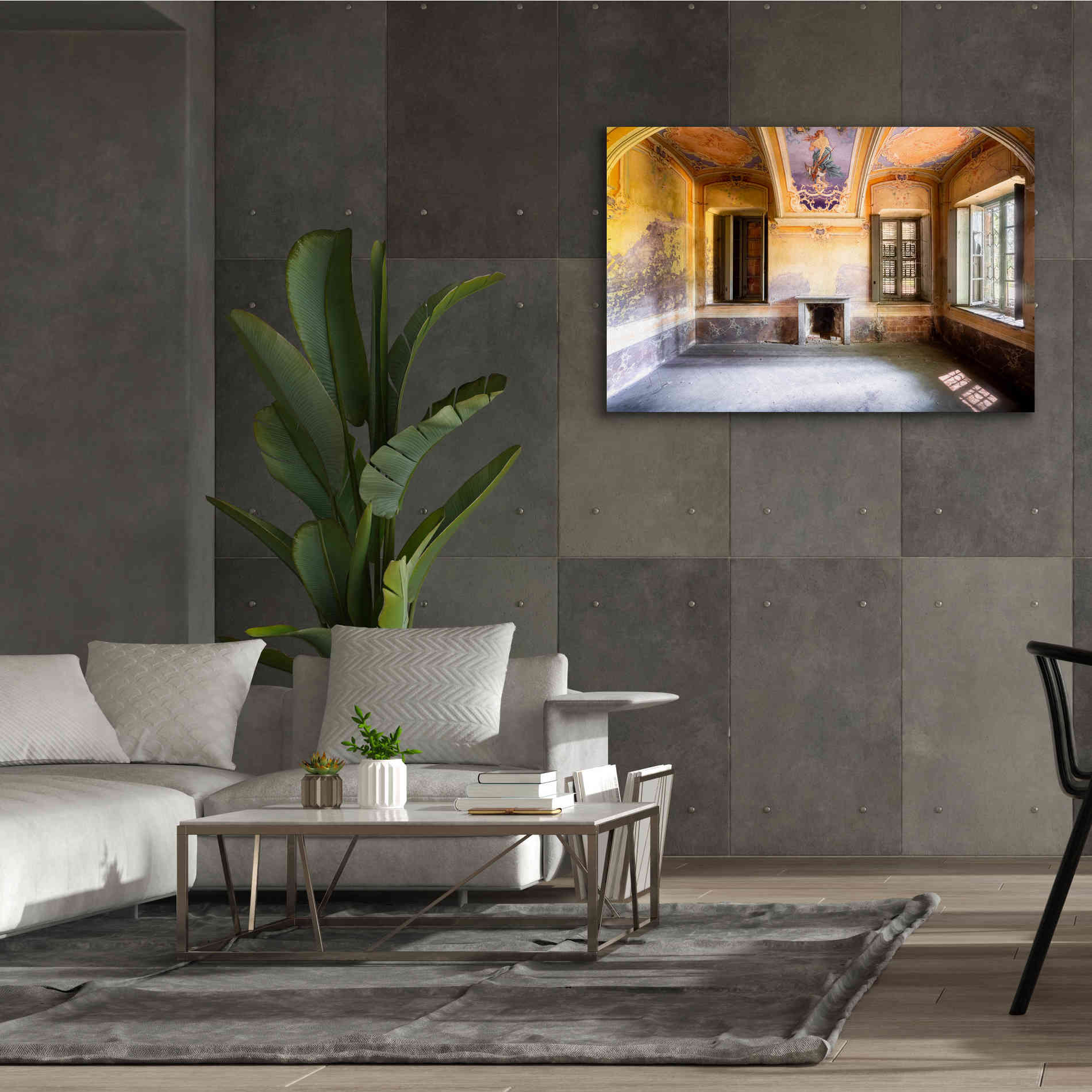 'Colored Farm' by Roman Robroek Giclee Canvas Wall Art,60 x 40