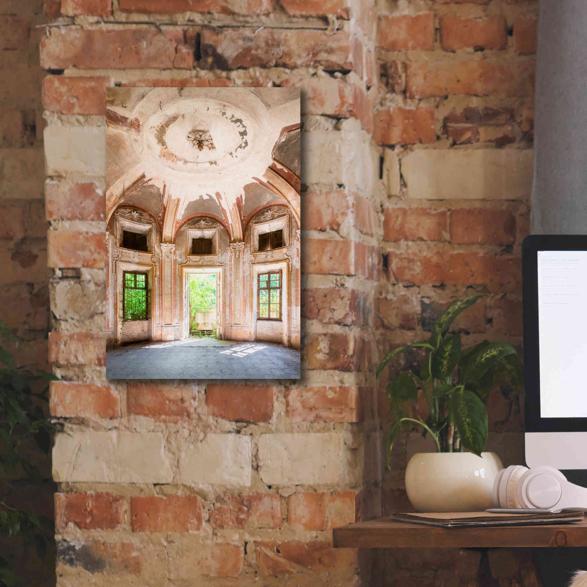 'Concrete Main Entrance' by Roman Robroek Giclee Canvas Wall Art,12 x 18