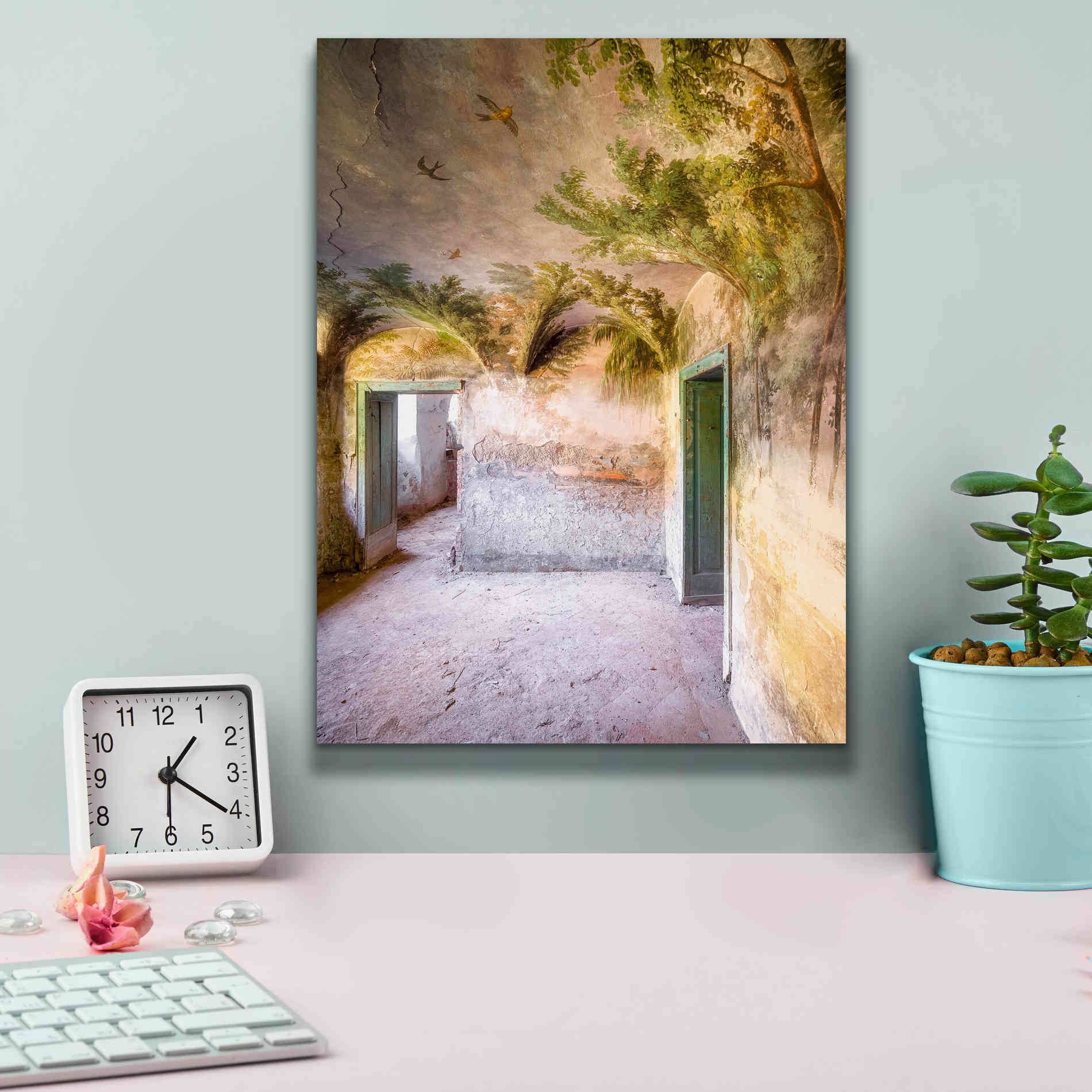 'Palm Room' by Roman Robroek Giclee Canvas Wall Art,12 x 16