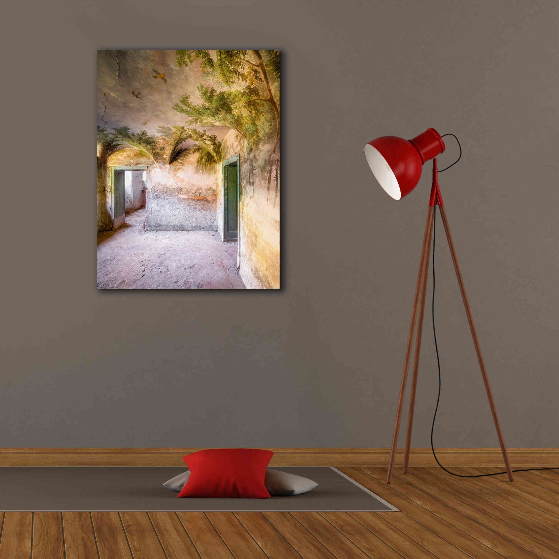 'Palm Room' by Roman Robroek Giclee Canvas Wall Art,26 x 34
