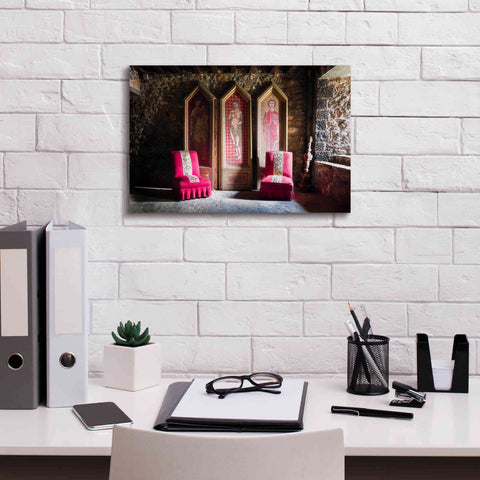 Image of 'Colorful Chairs' by Roman Robroek Giclee Canvas Wall Art,18 x 12