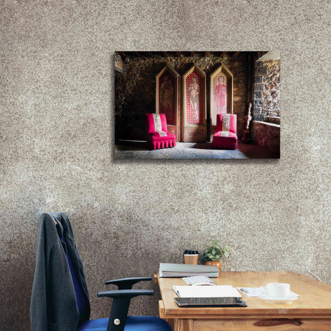 Image of 'Colorful Chairs' by Roman Robroek Giclee Canvas Wall Art,40 x 26