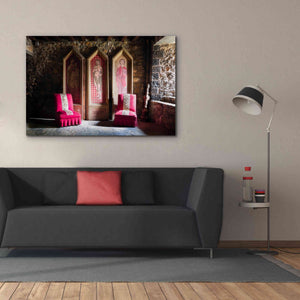 'Colorful Chairs' by Roman Robroek Giclee Canvas Wall Art,60 x 40