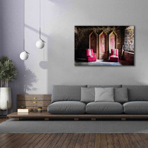'Colorful Chairs' by Roman Robroek Giclee Canvas Wall Art,60 x 40
