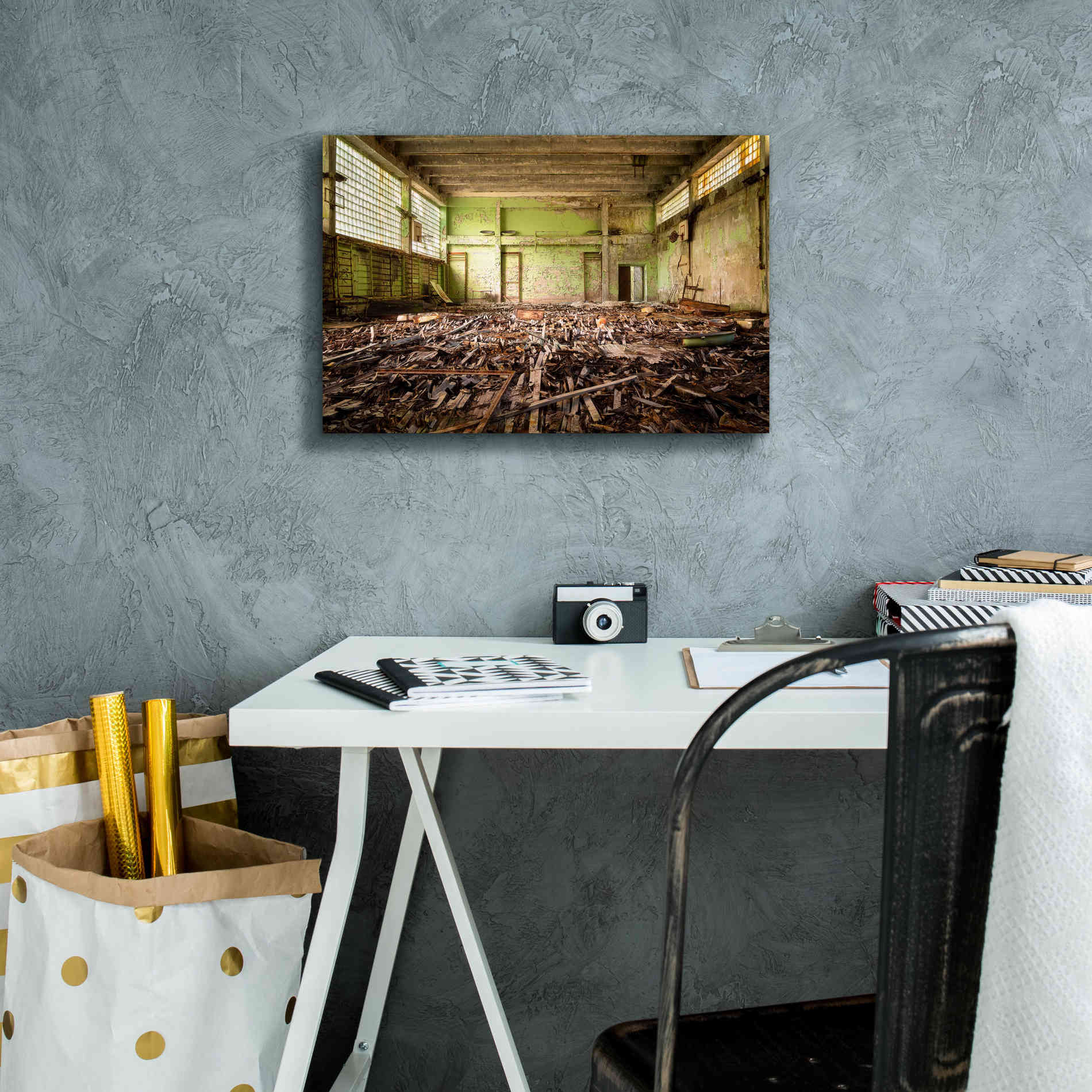 'Radiation Gym' by Roman Robroek Giclee Canvas Wall Art,18 x 12