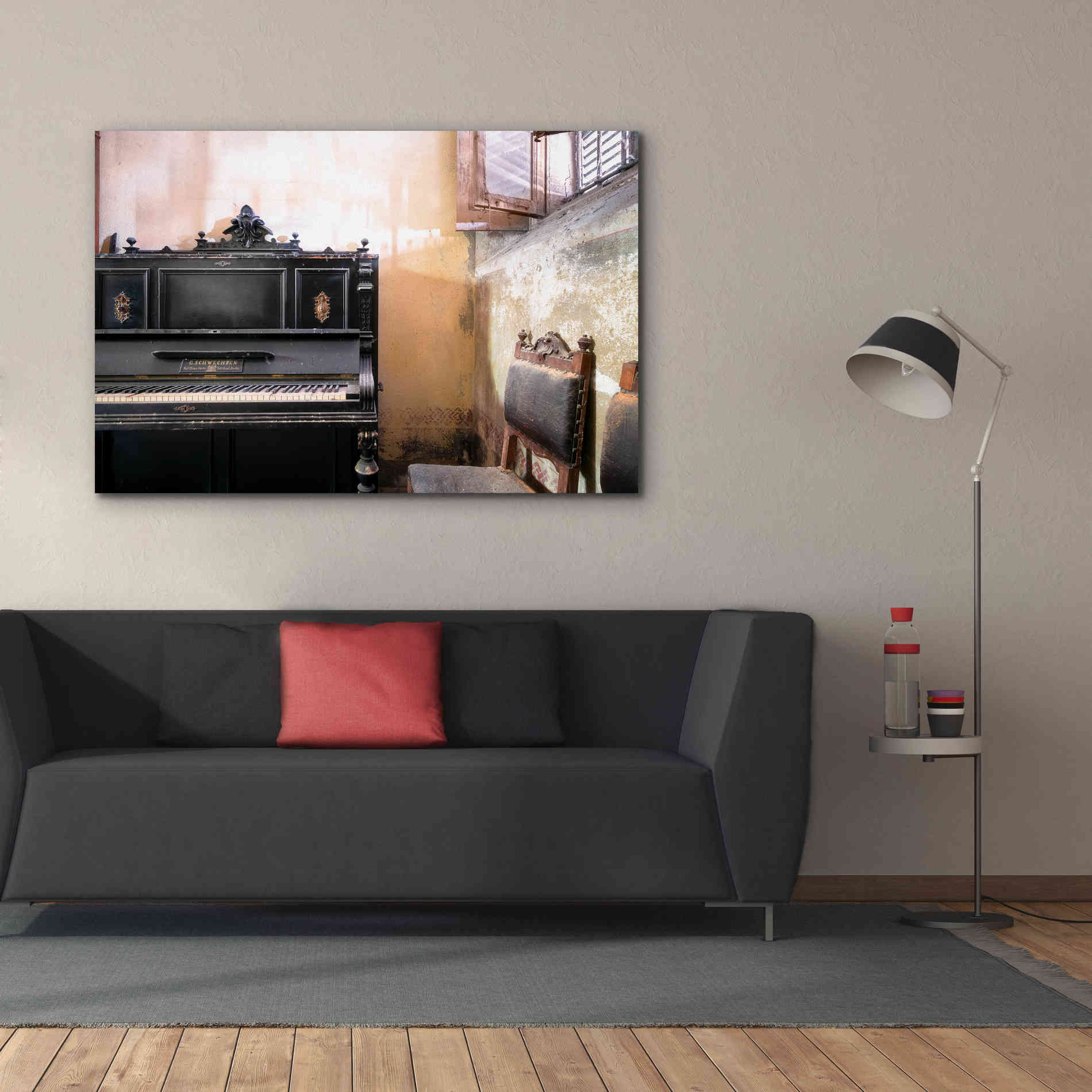 'Piano Close-up' by Roman Robroek Giclee Canvas Wall Art,60 x 40