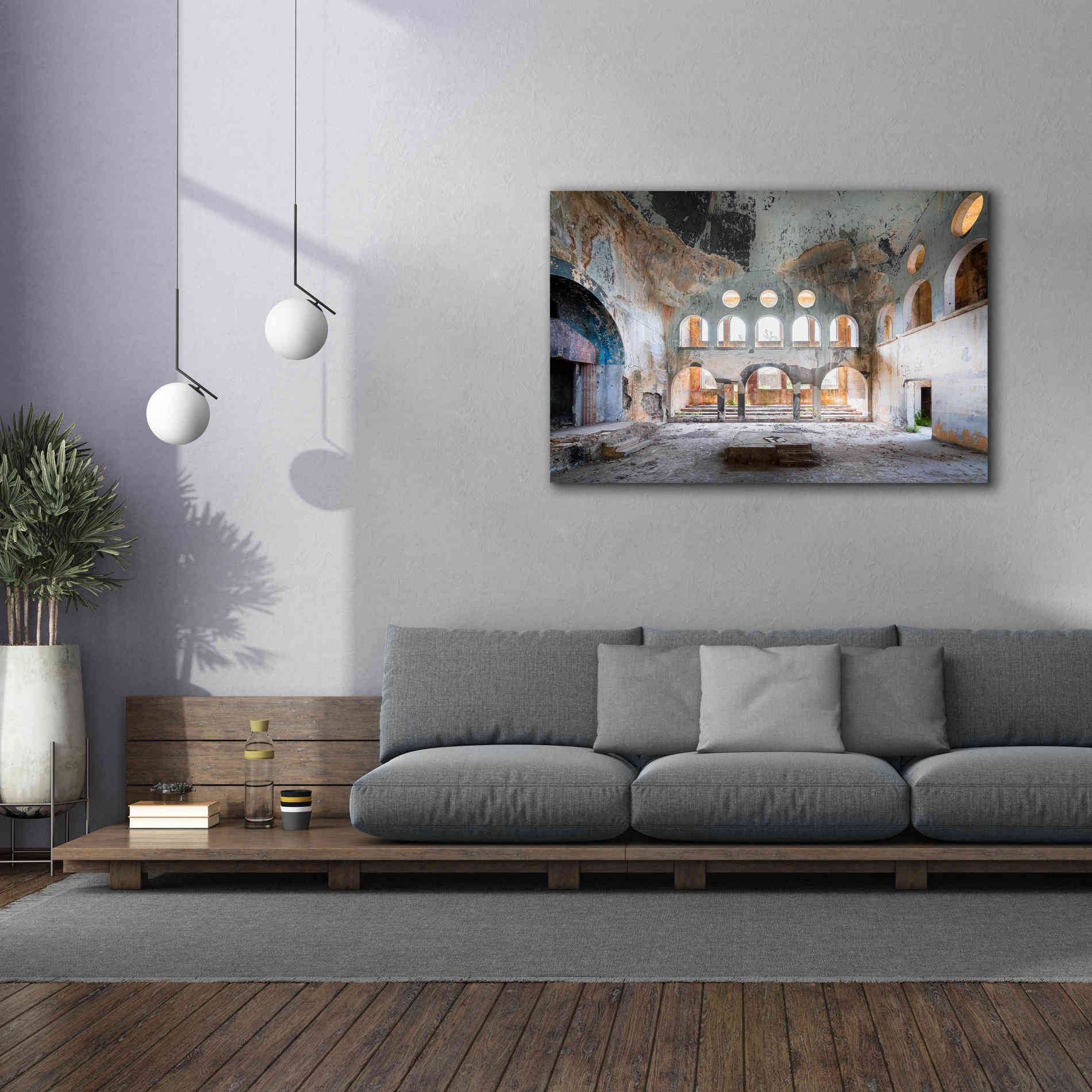 'Concrete Synagogue' by Roman Robroek Giclee Canvas Wall Art,60 x 40