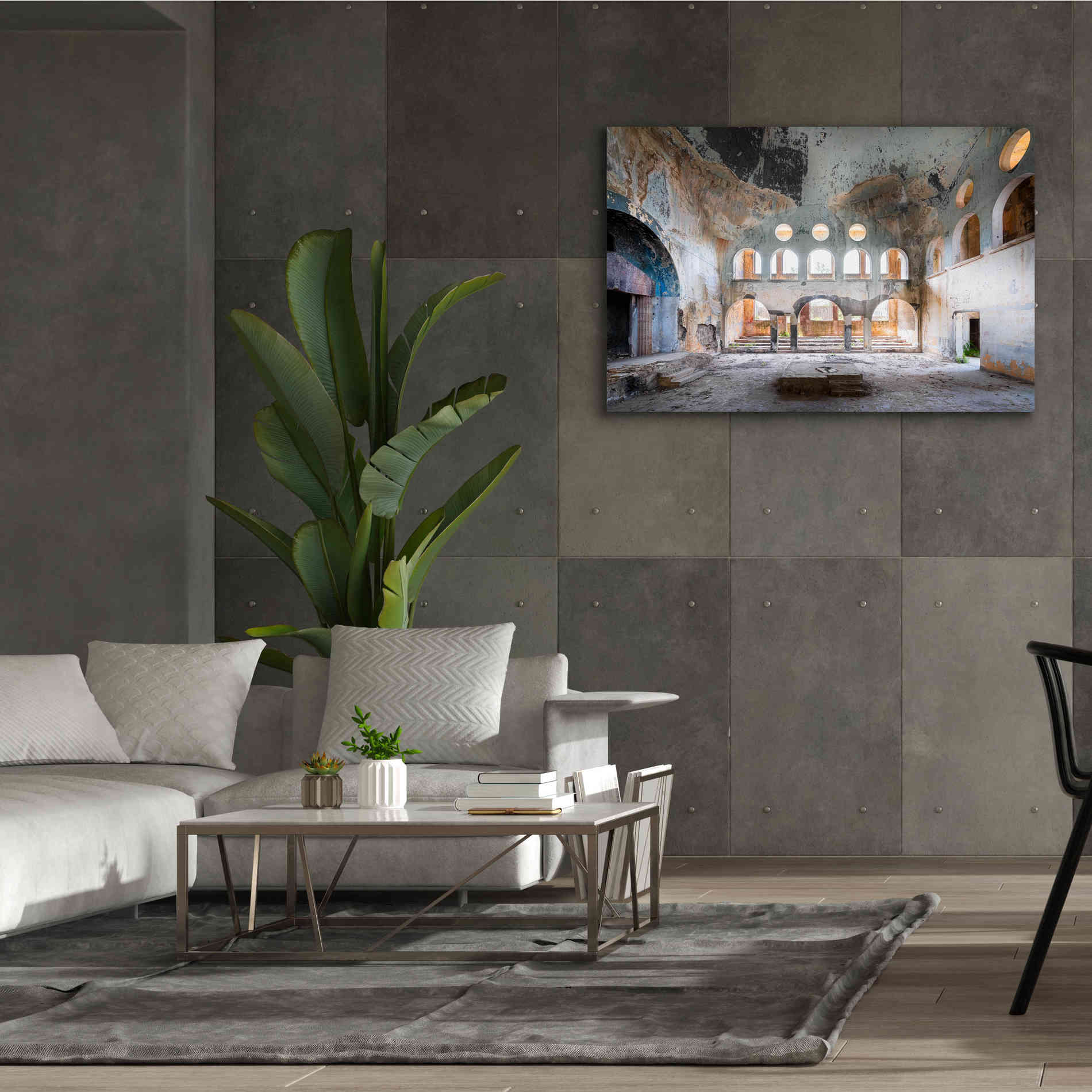 'Concrete Synagogue' by Roman Robroek Giclee Canvas Wall Art,60 x 40