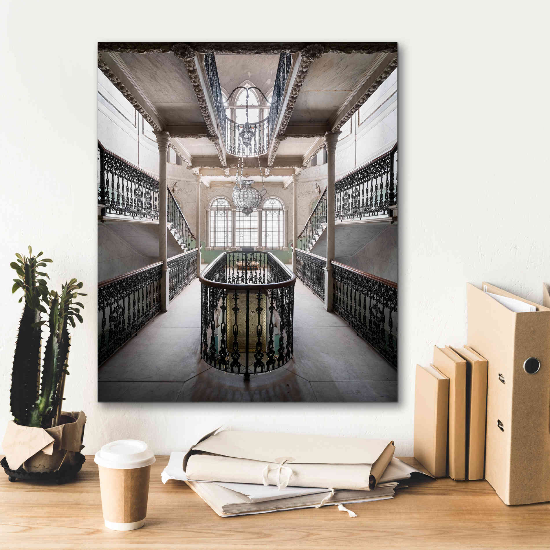 'Sursock Staircase' by Roman Robroek Giclee Canvas Wall Art,20 x 24
