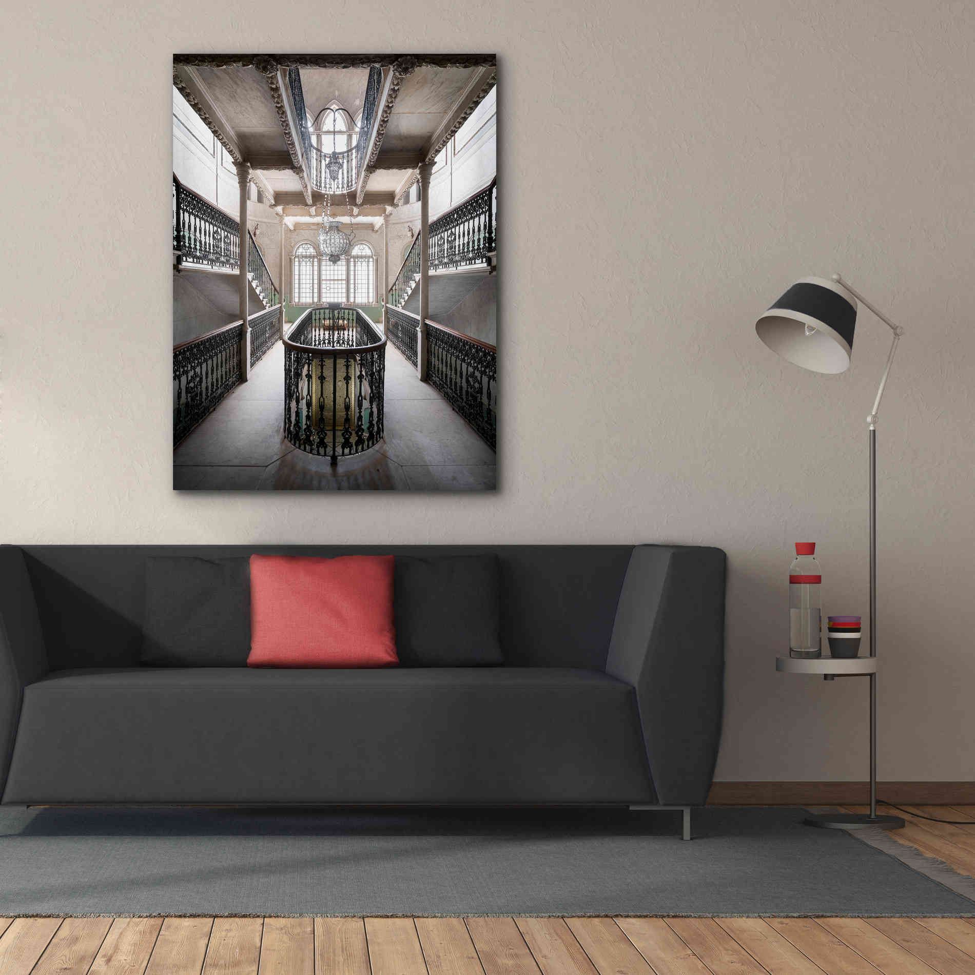 'Sursock Staircase' by Roman Robroek Giclee Canvas Wall Art,40 x 54