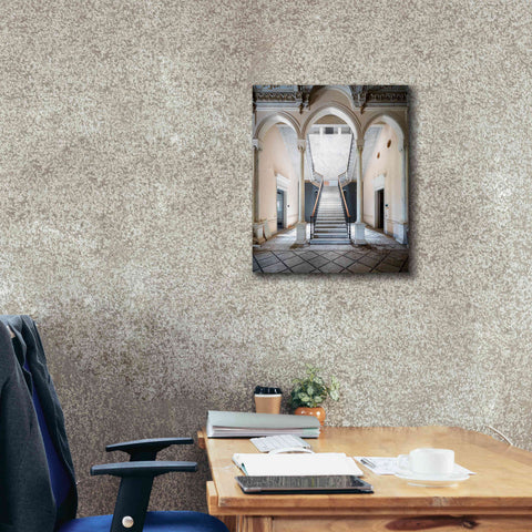 Image of 'Gray Staircase' by Roman Robroek Giclee Canvas Wall Art,20 x 24