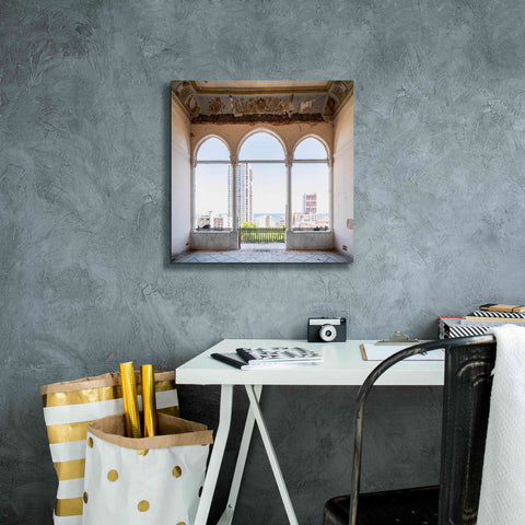 Image of 'View At The Sea' by Roman Robroek Giclee Canvas Wall Art,18 x 18