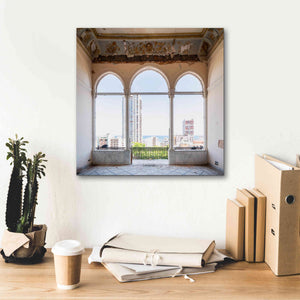 'View At The Sea' by Roman Robroek Giclee Canvas Wall Art,18 x 18