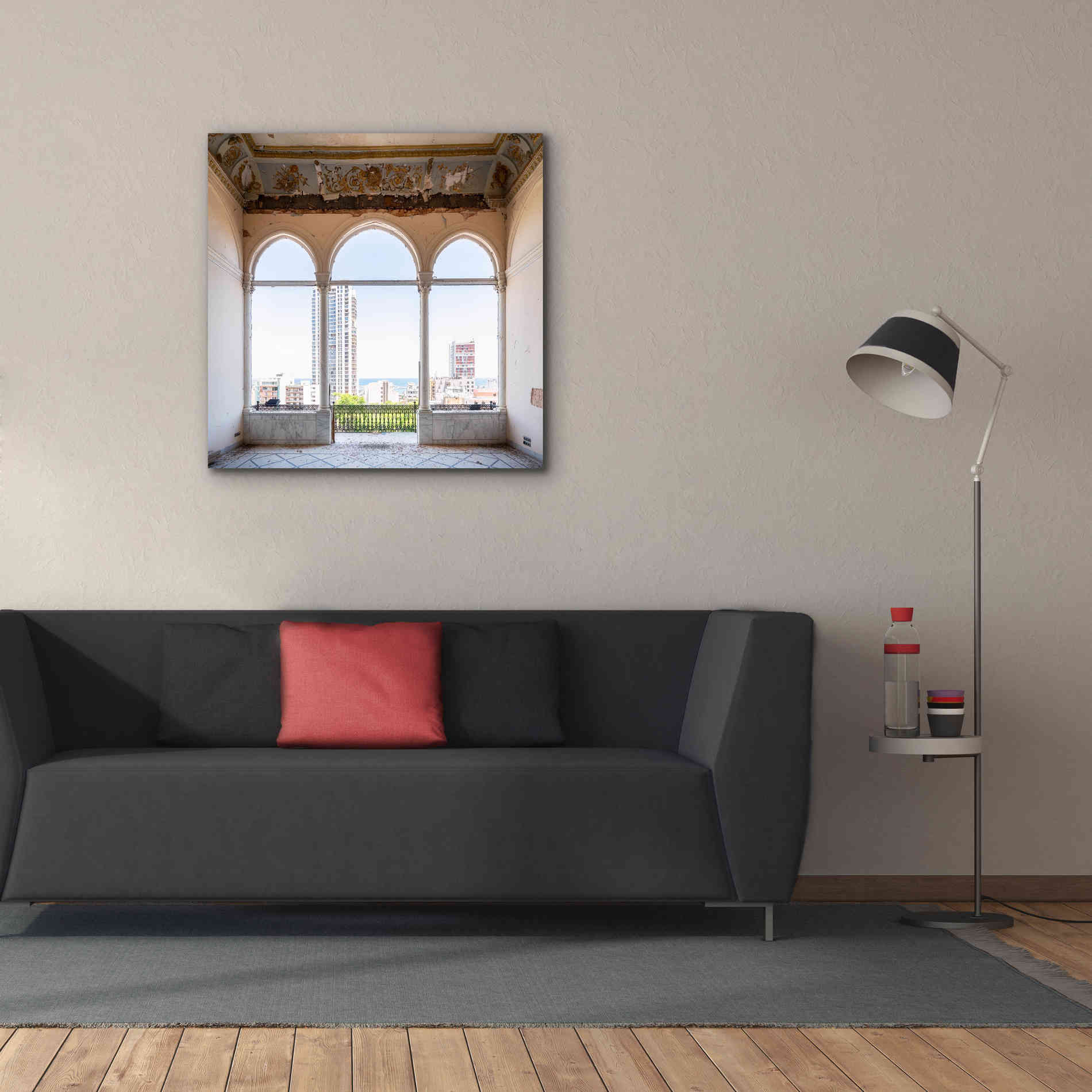 'View At The Sea' by Roman Robroek Giclee Canvas Wall Art,37 x 37