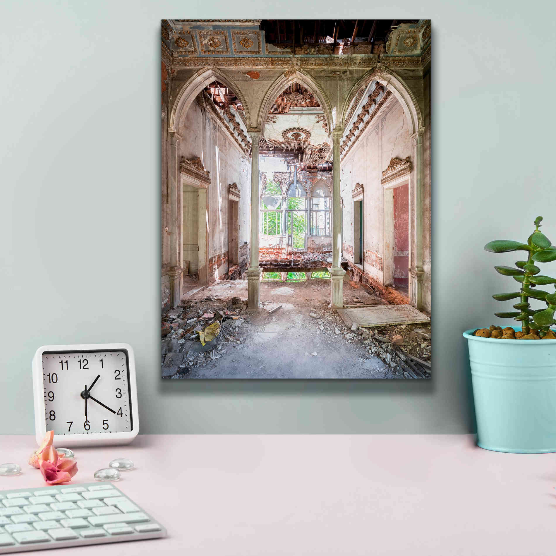 'Damaged Palace' by Roman Robroek Giclee Canvas Wall Art,12 x 16
