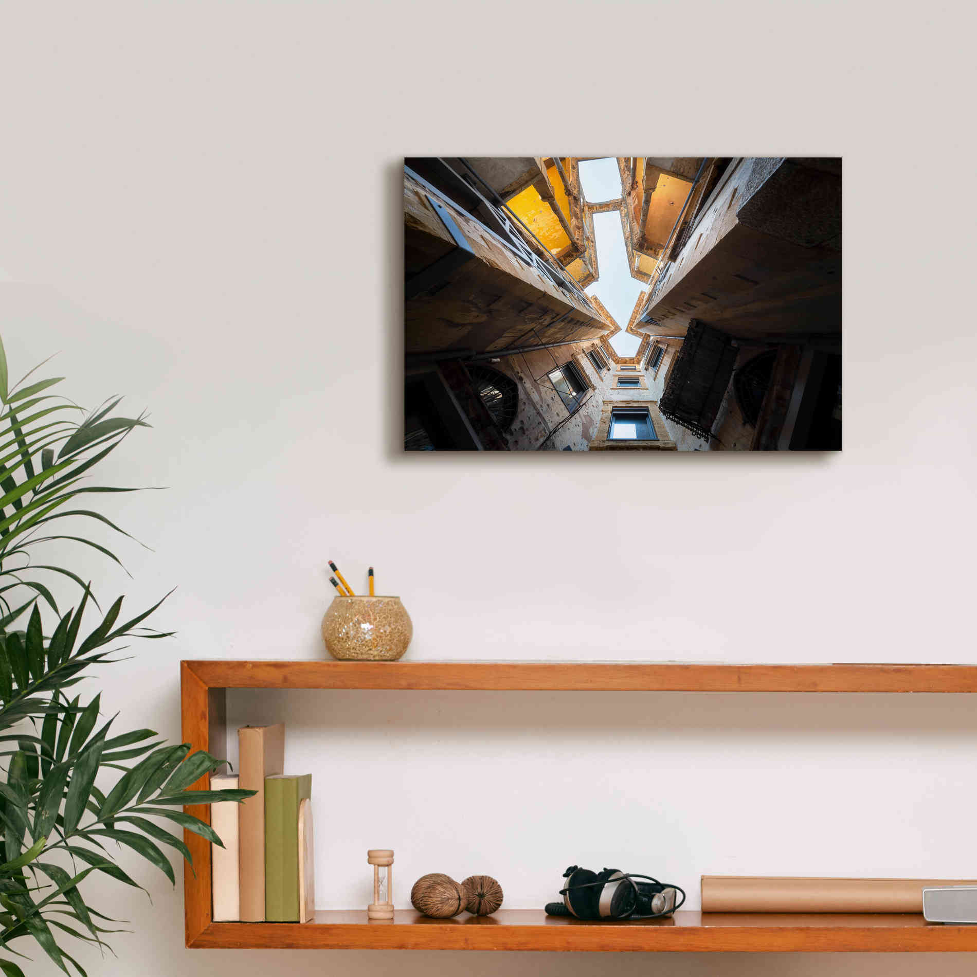 'Beit Beirut' by Roman Robroek Giclee Canvas Wall Art,18 x 12