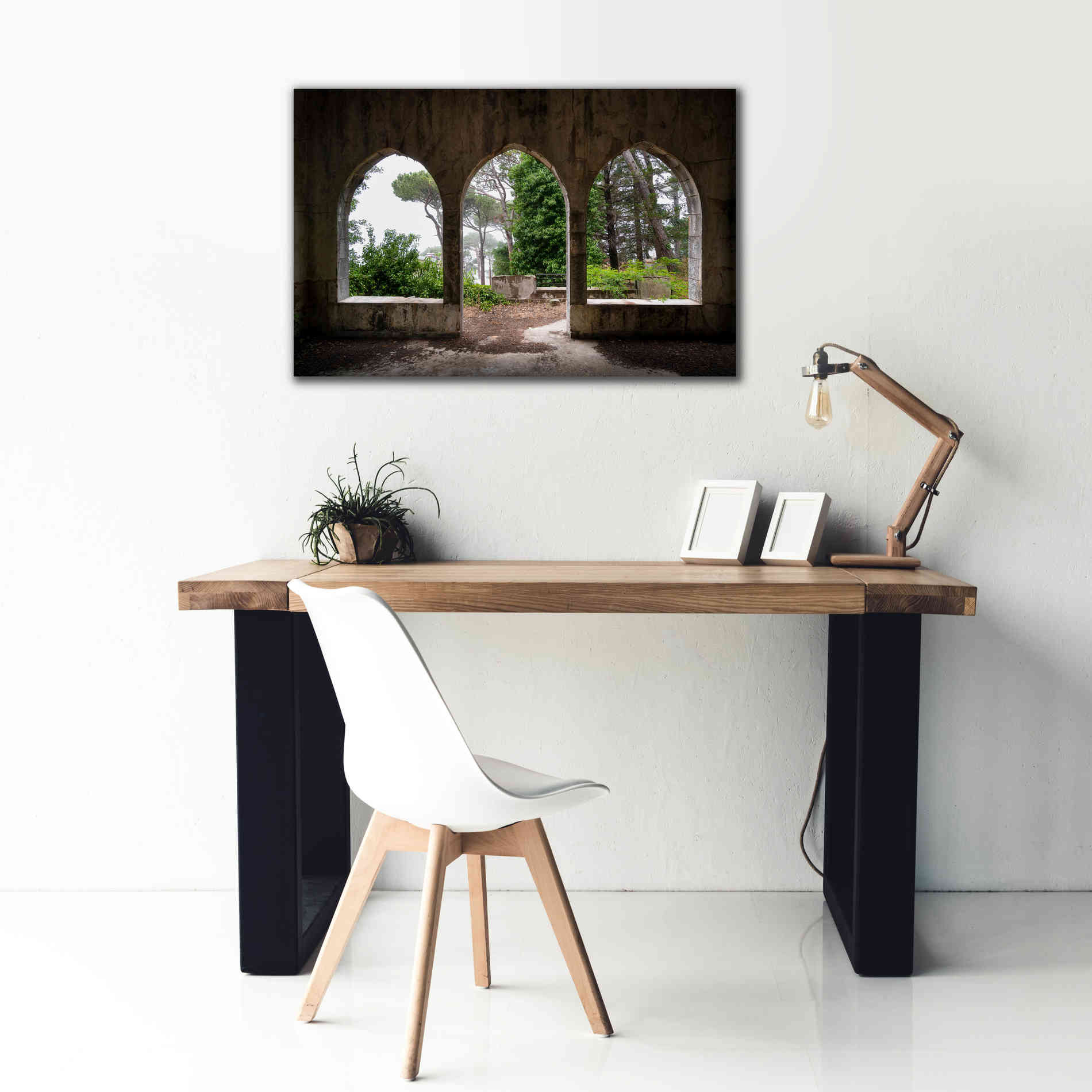 'Tripple Arches' by Roman Robroek Giclee Canvas Wall Art,40 x 26