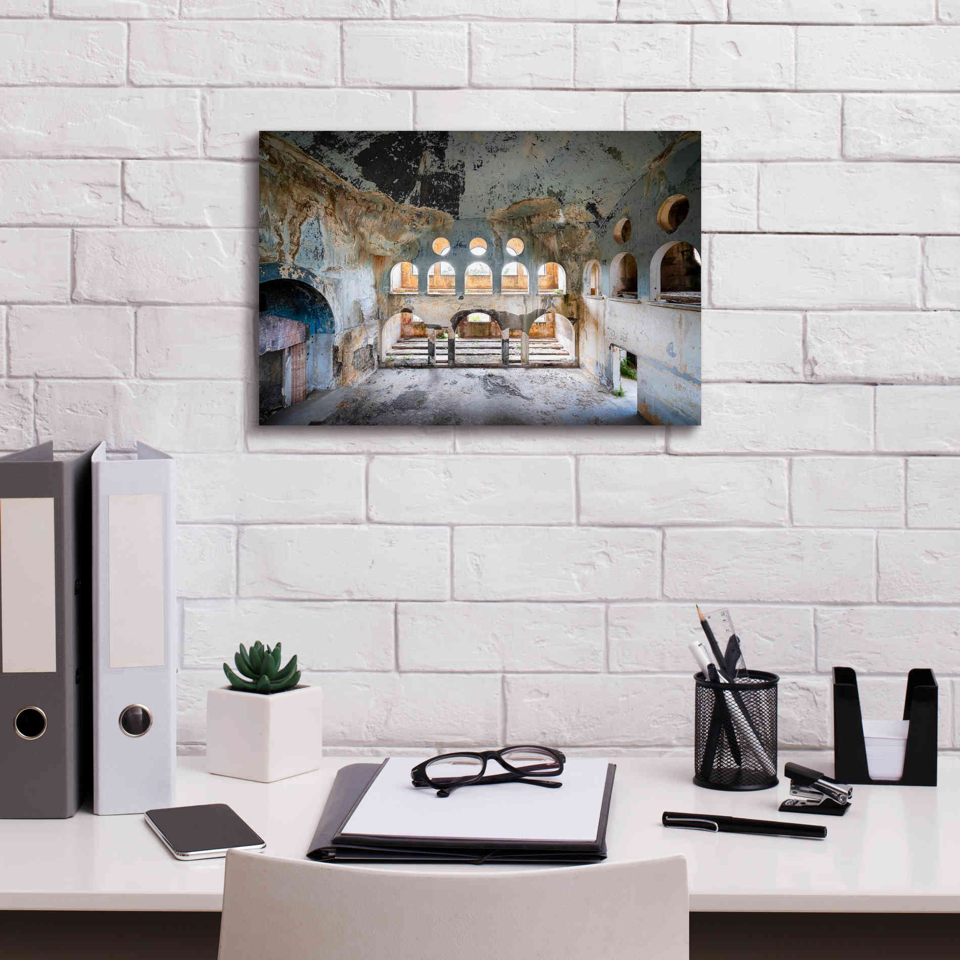 'Lebanese Synagogue' by Roman Robroek Giclee Canvas Wall Art,18 x 12