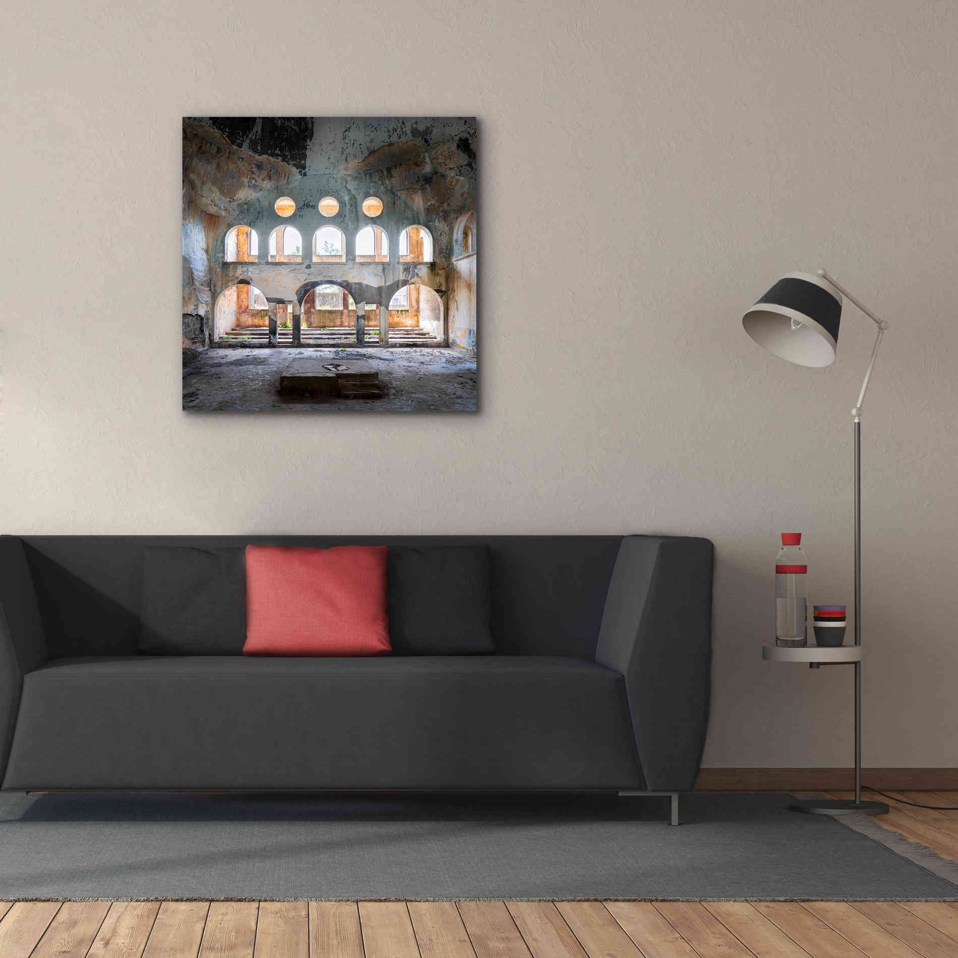 'Abandoned Synagogue' by Roman Robroek Giclee Canvas Wall Art,37 x 37