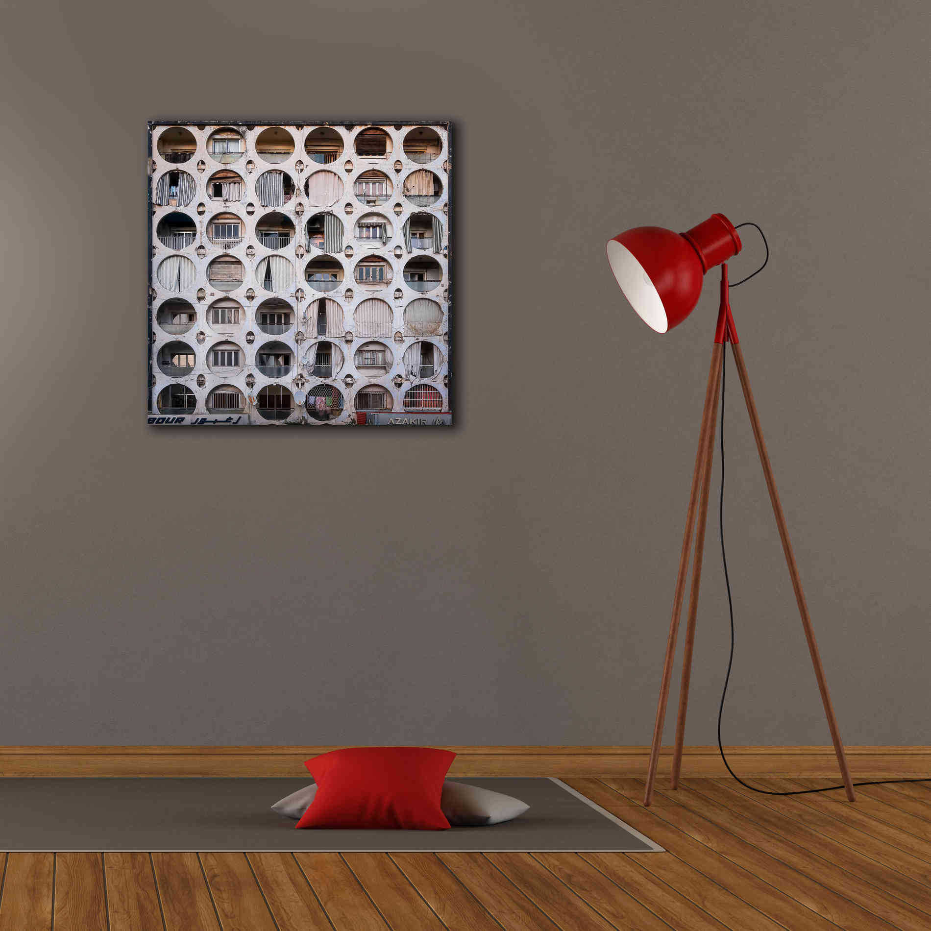 'Oval Appartments' by Roman Robroek Giclee Canvas Wall Art,26 x 26