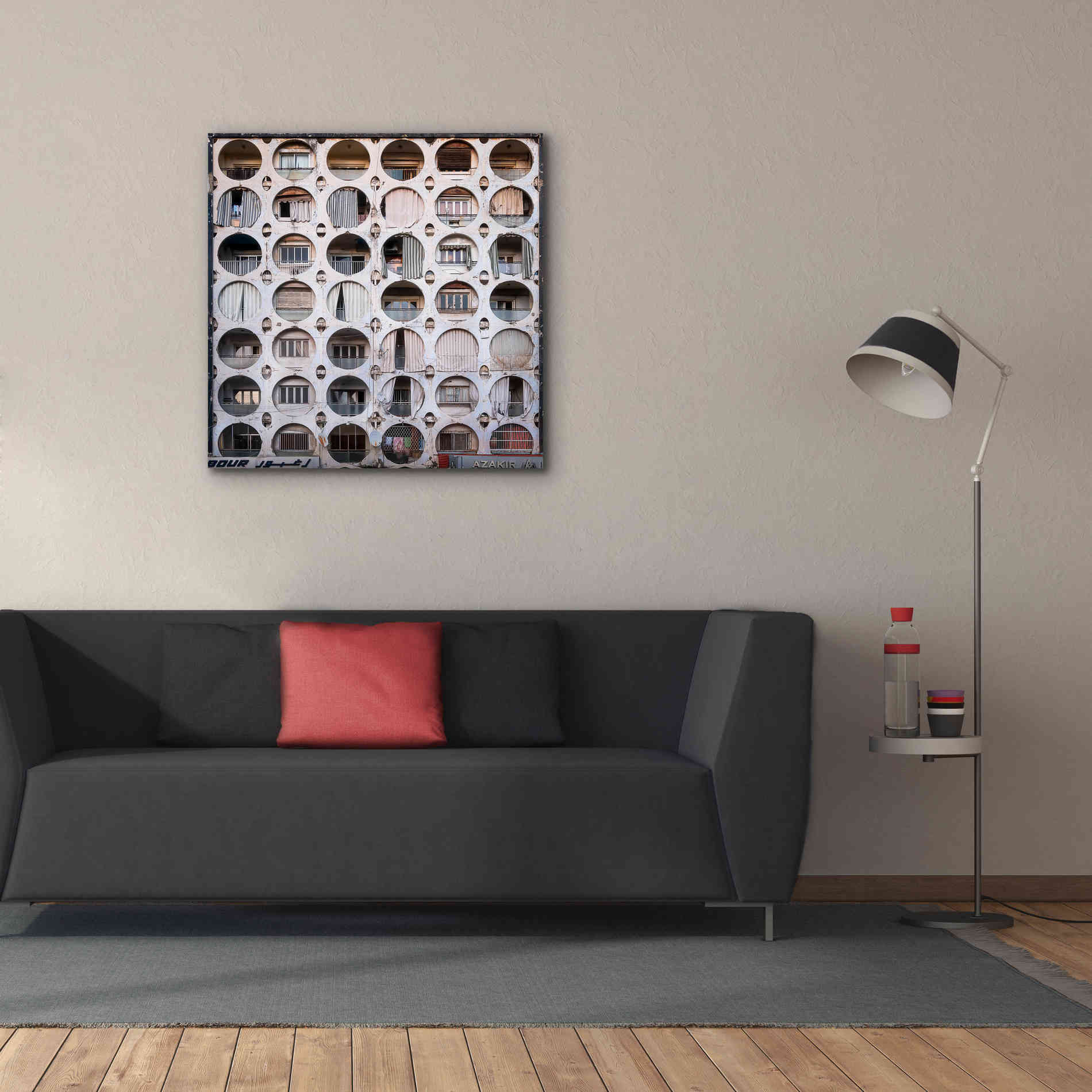 'Oval Appartments' by Roman Robroek Giclee Canvas Wall Art,37 x 37