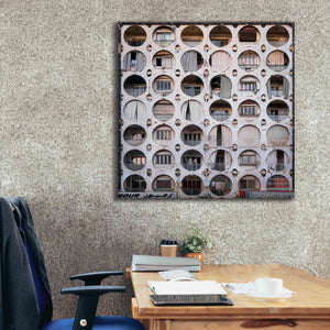 'Oval Appartments' by Roman Robroek Giclee Canvas Wall Art,37 x 37