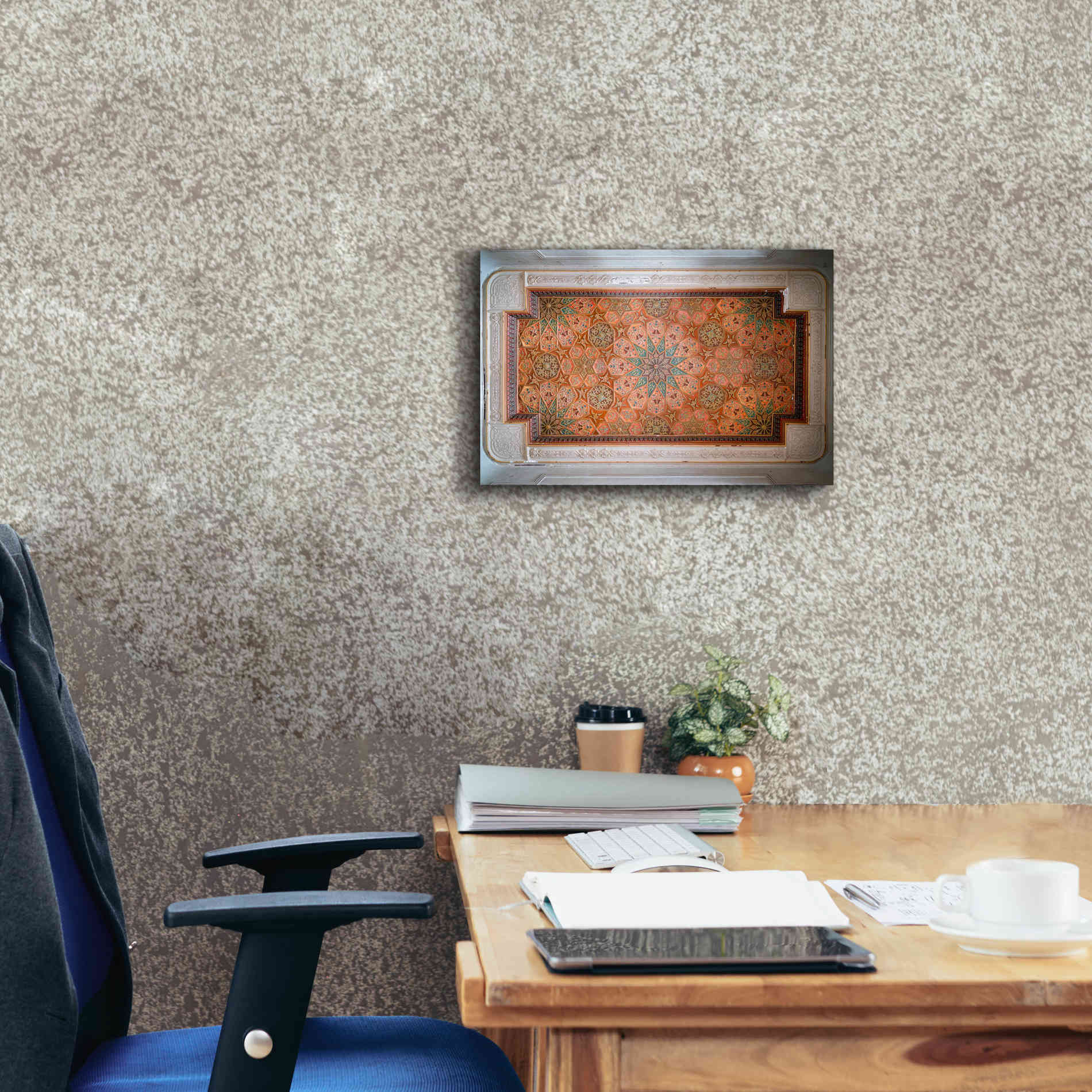 'Sursock Ceiling' by Roman Robroek Giclee Canvas Wall Art,18 x 12