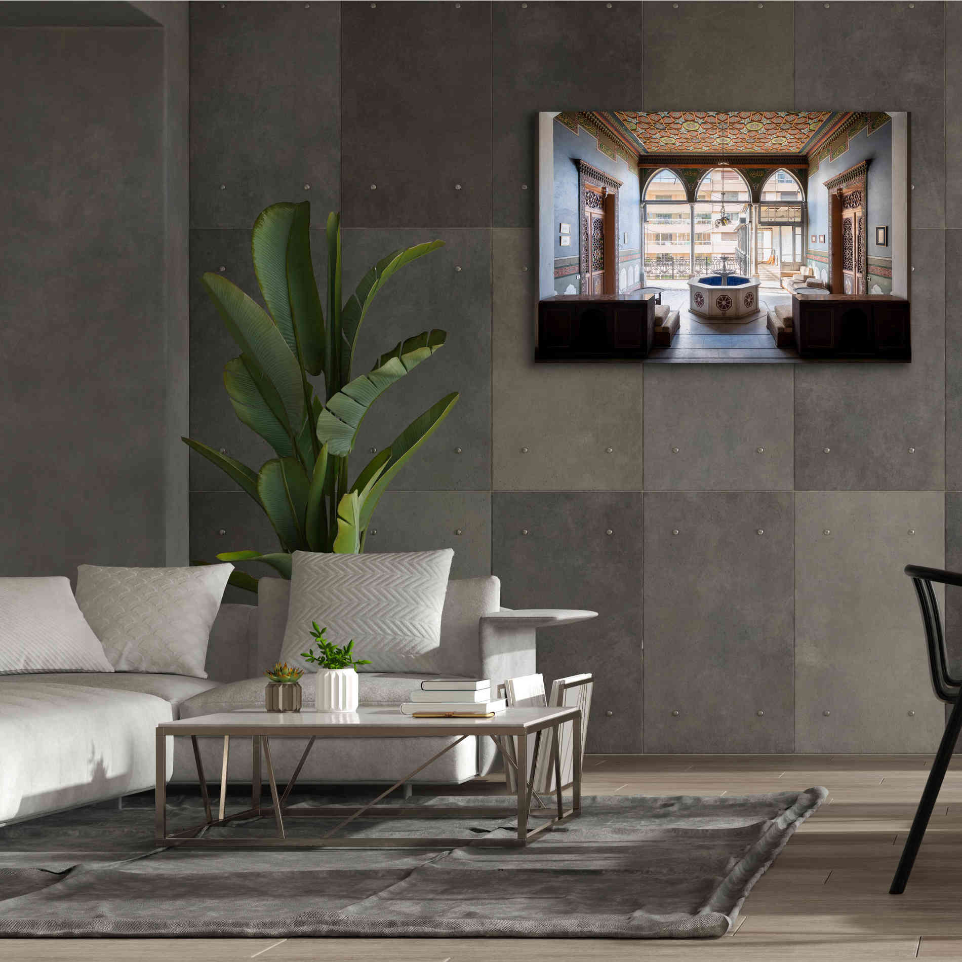 'Tabbal Fountain' by Roman Robroek Giclee Canvas Wall Art,60 x 40