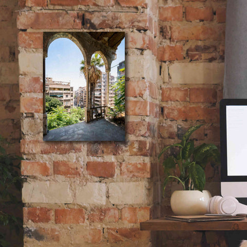 Image of 'Cityview From Balcony' by Roman Robroek Giclee Canvas Wall Art,12 x 16