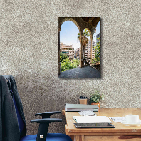 Image of 'Cityview From Balcony' by Roman Robroek Giclee Canvas Wall Art,18 x 26